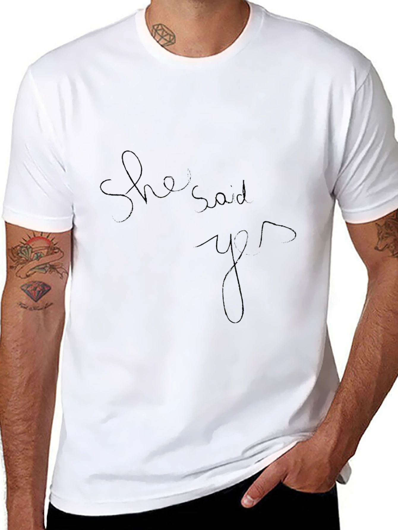 She Said Yes T-Shirt - Minimalist Design