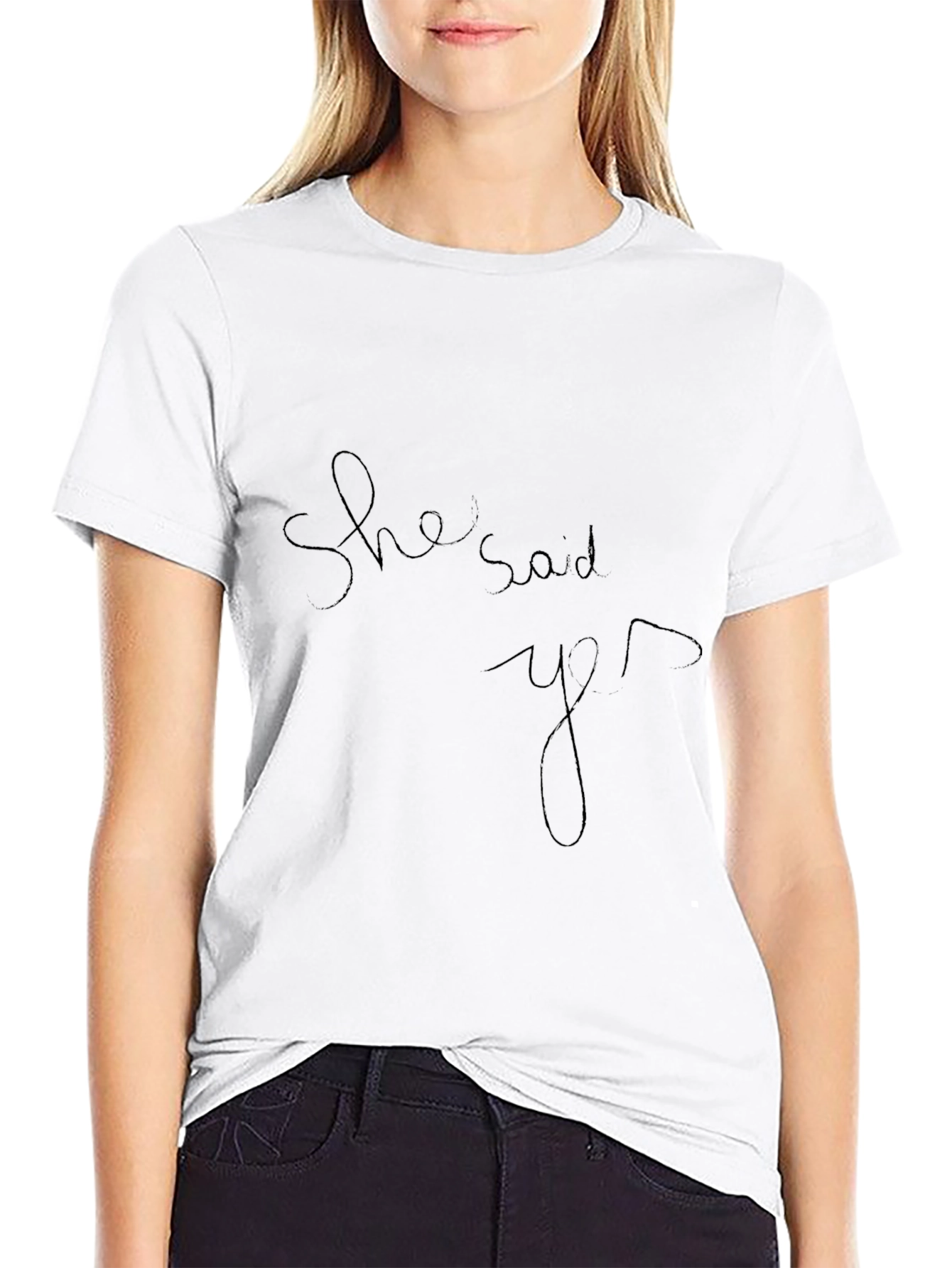 She Said Yes T-Shirt - Minimalist Design