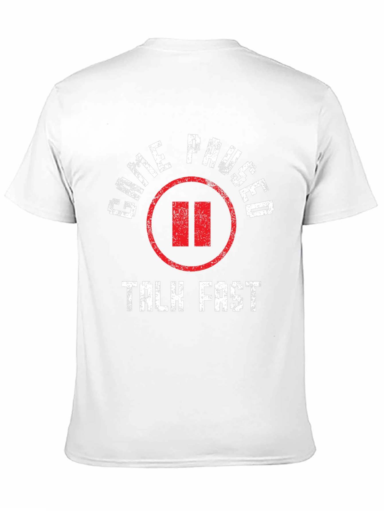 Game Paused Talk Fast Black T-Shirt
