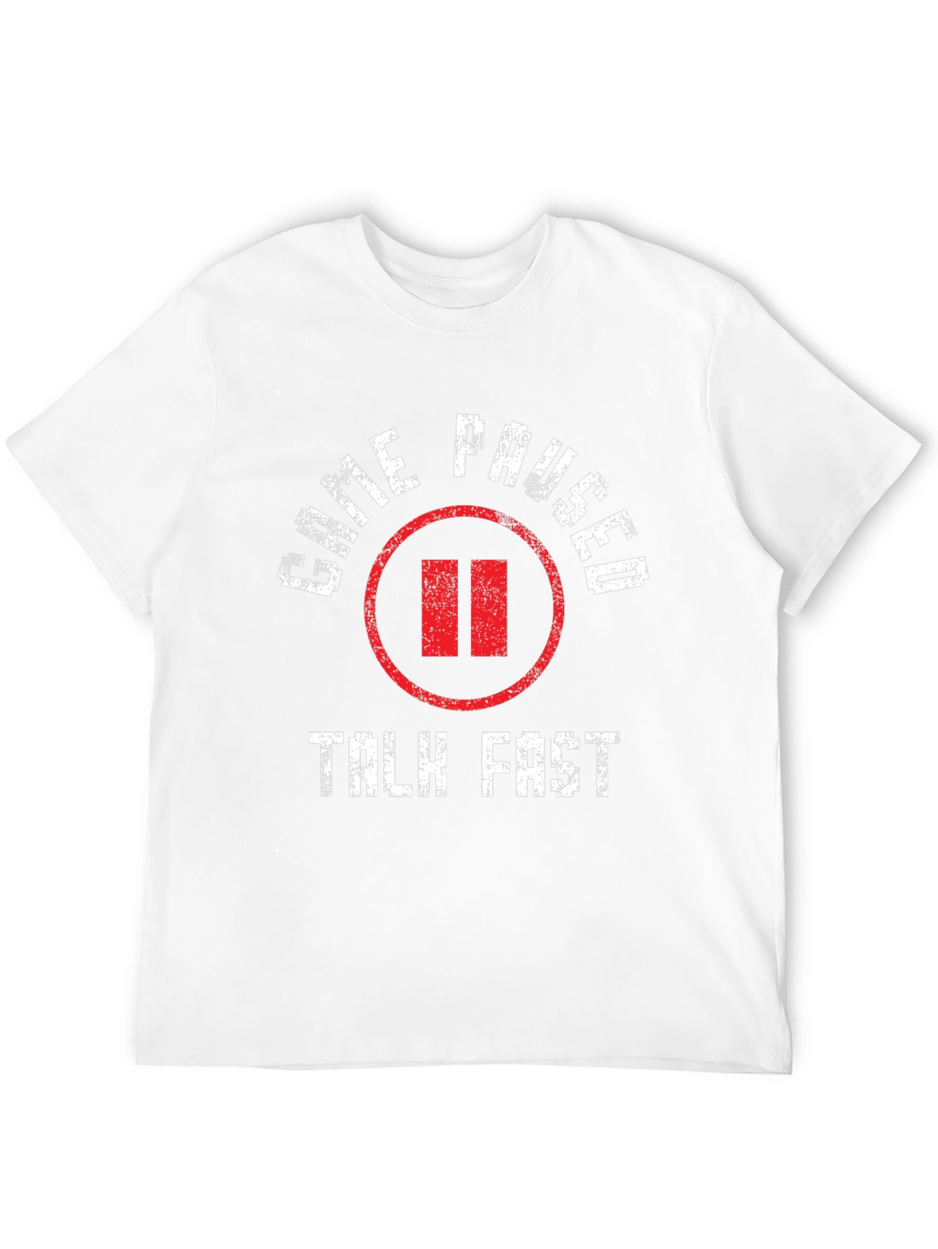 Game Paused Talk Fast Black T-Shirt