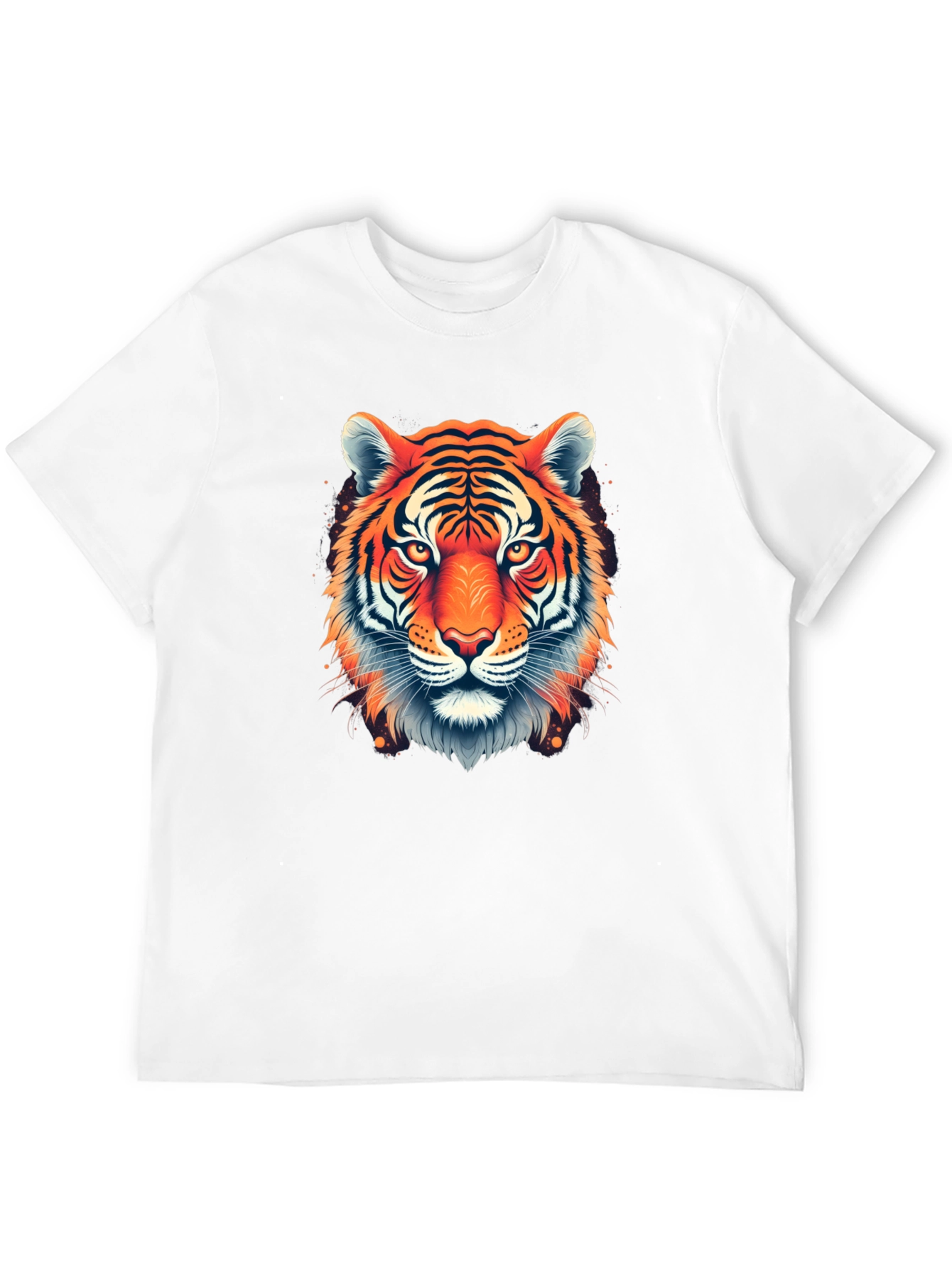 Bold Tiger Graphic Black T-Shirt