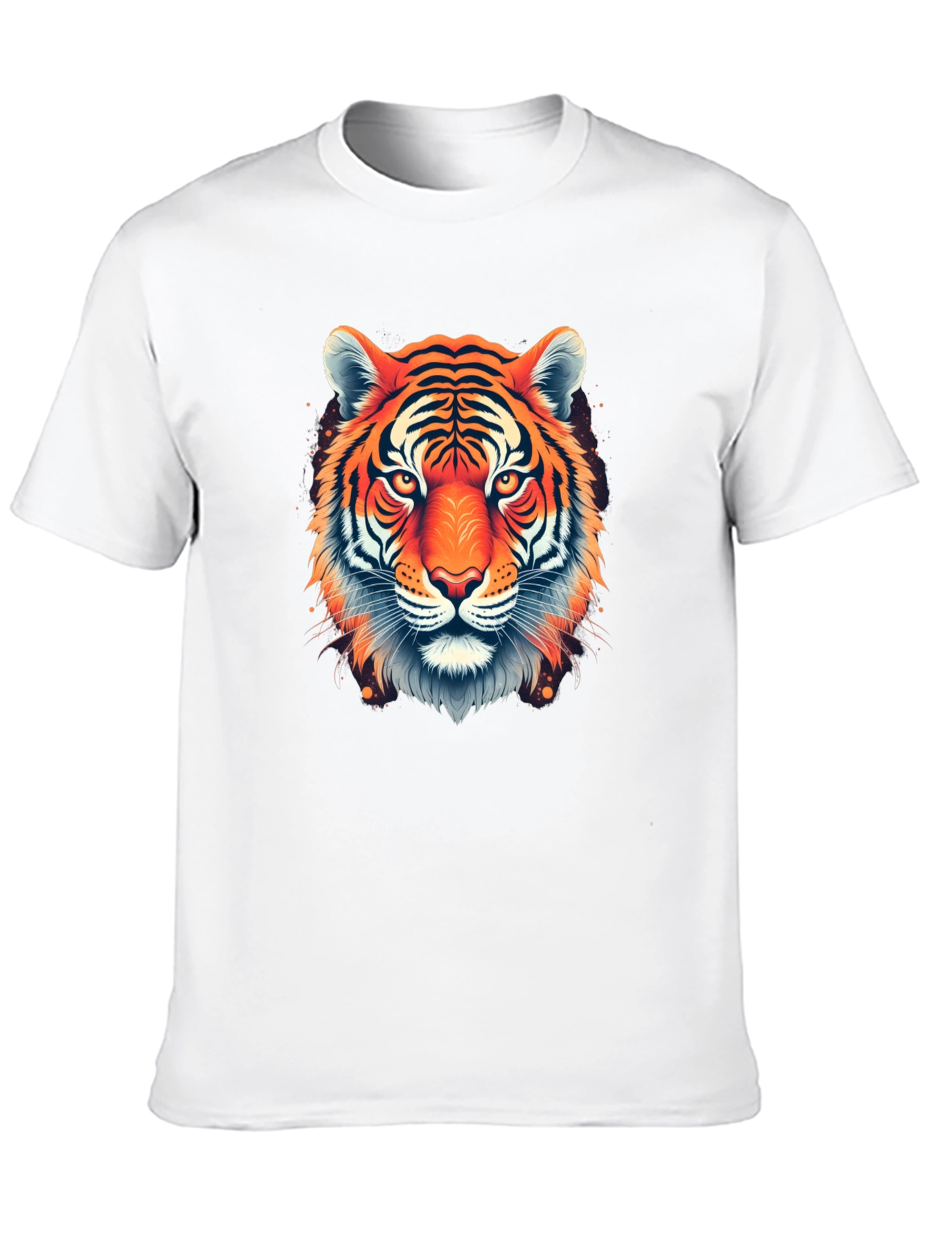 Bold Tiger Graphic Black T-Shirt