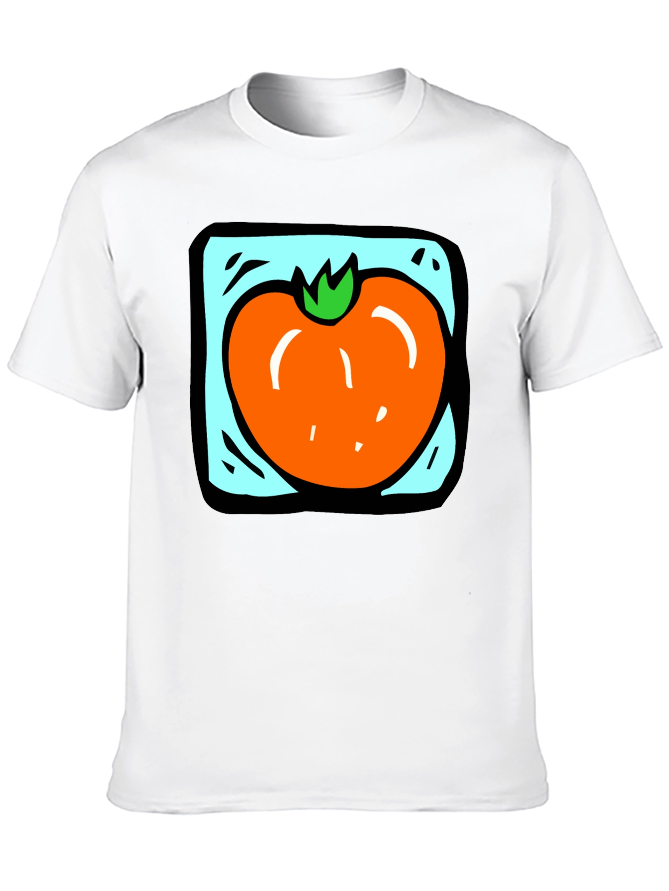 Tomato Graphic Tee - Black Cotton T-Shirt