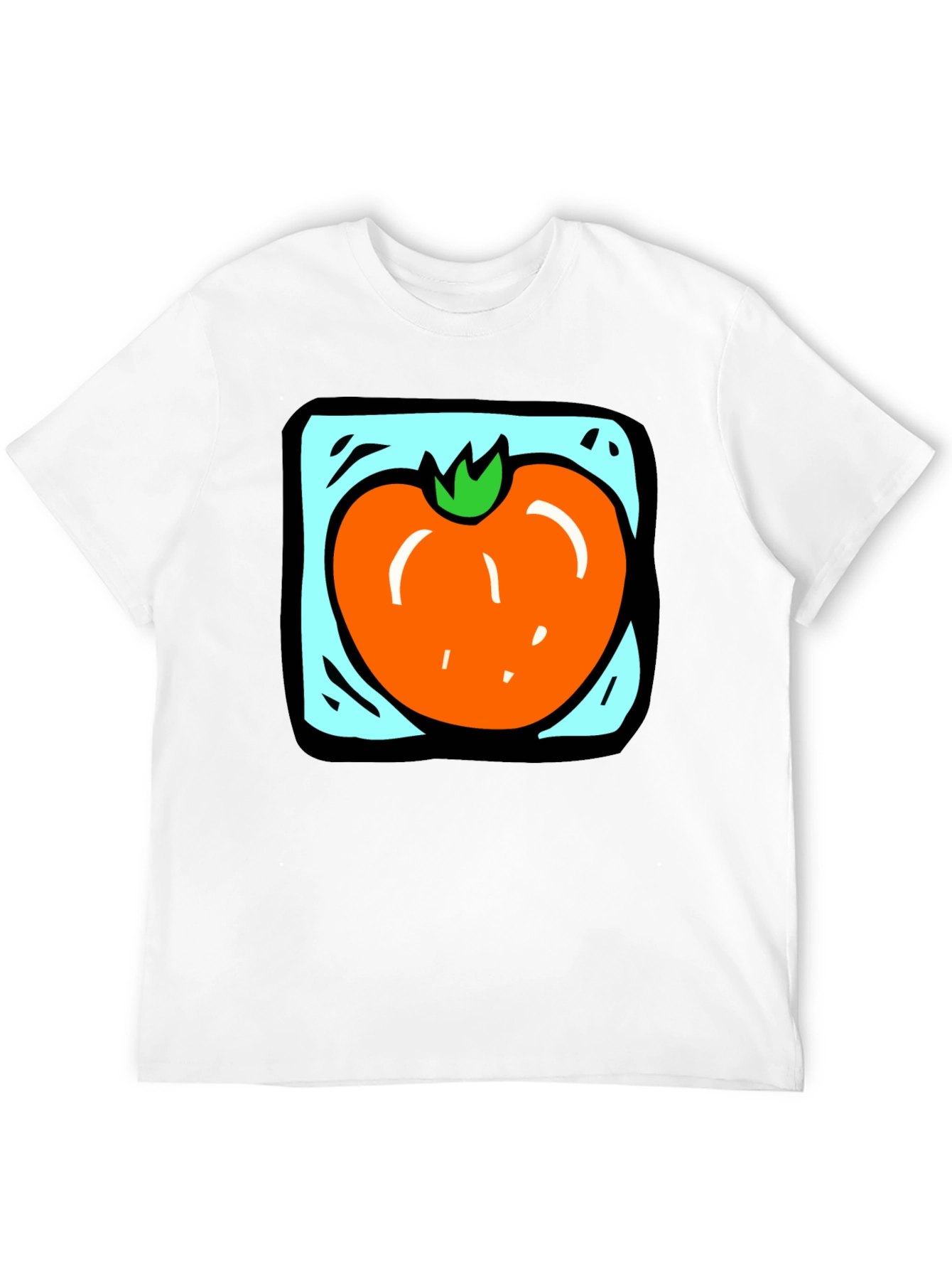Tomato Graphic Tee - Black Cotton T-Shirt