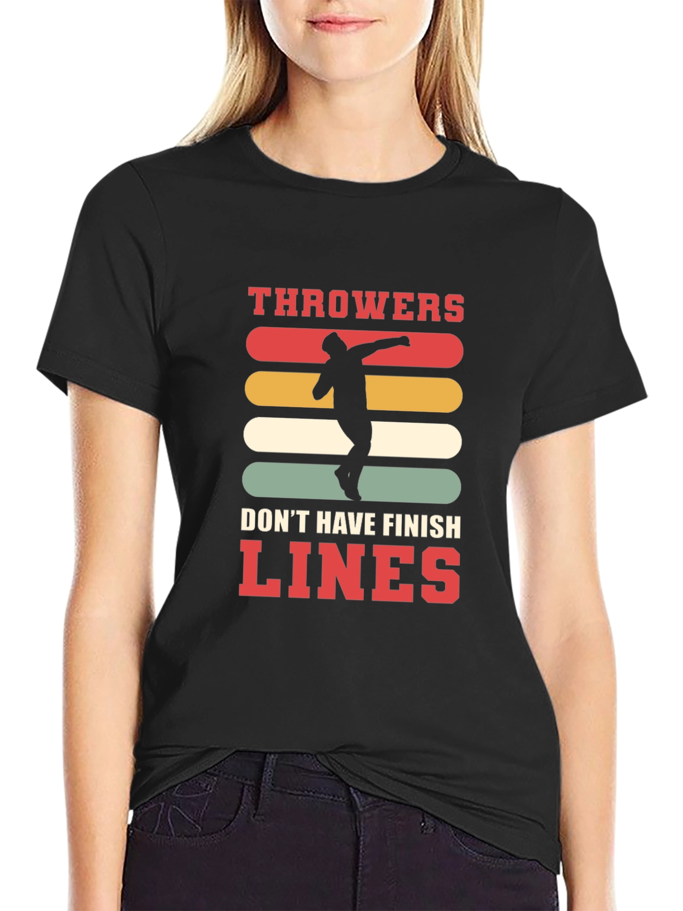 Throwers Dont Have Finish Lines Graphic Tee