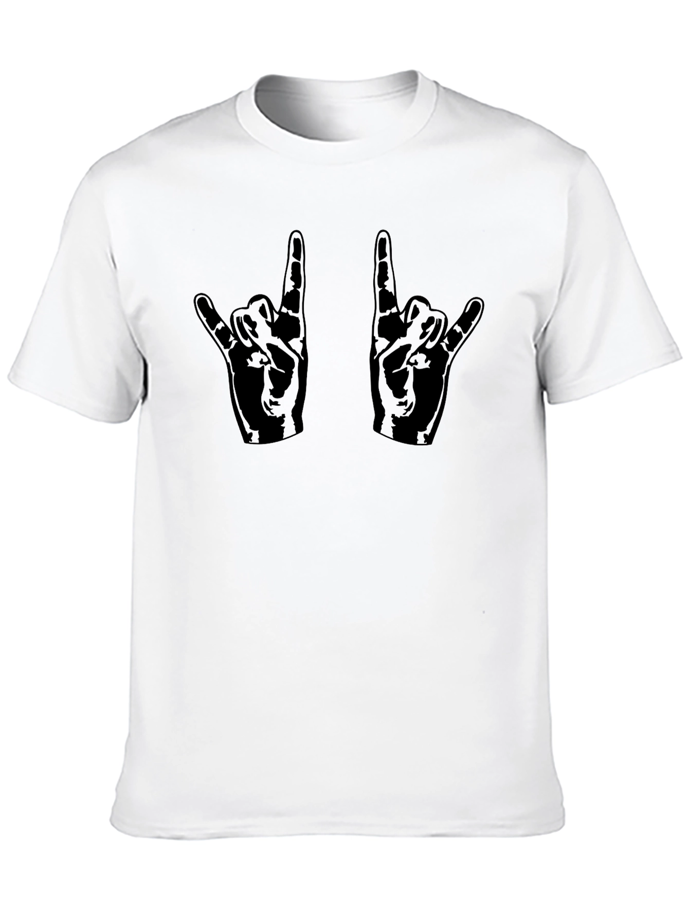 Rock On Black Graphic Tee