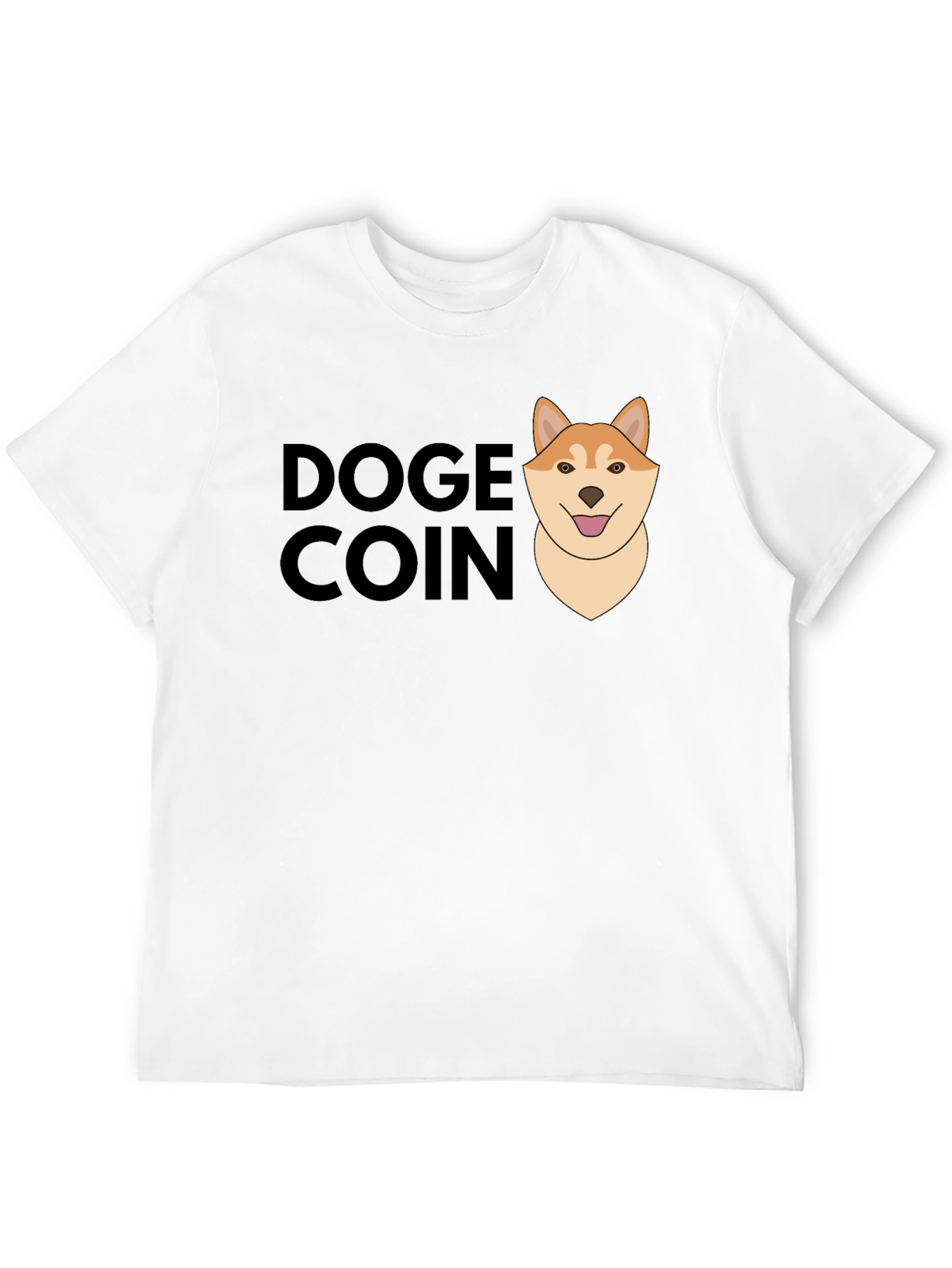 Doge Coin Graphic T-Shirt - Black Crypto Tee