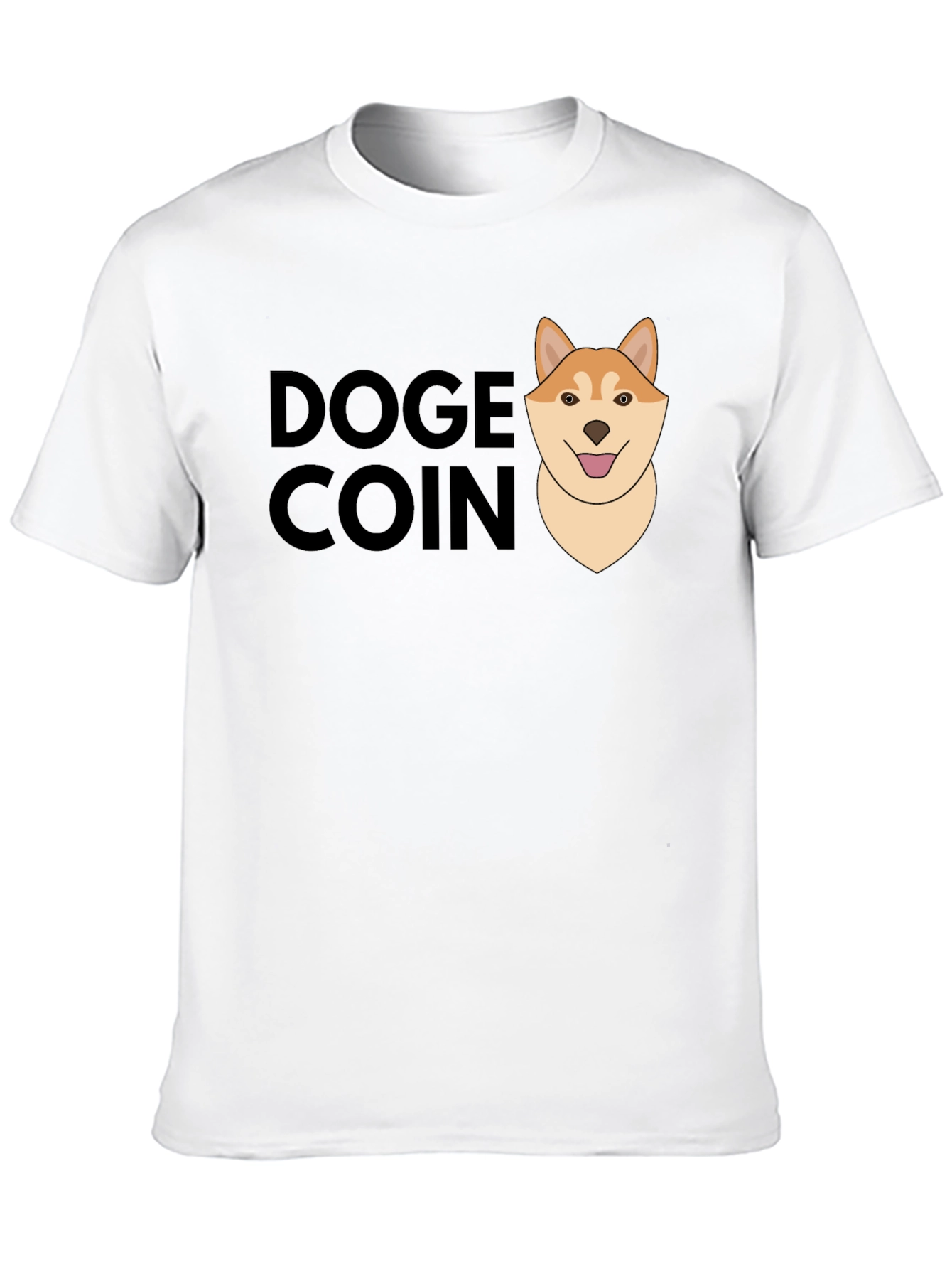 Doge Coin Graphic T-Shirt - Black Crypto Tee