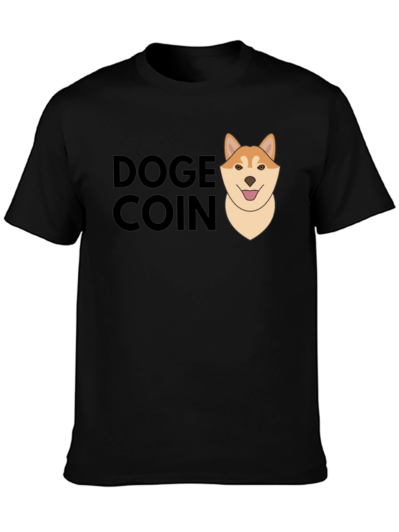 Doge Coin Graphic T-Shirt - Black Crypto Tee