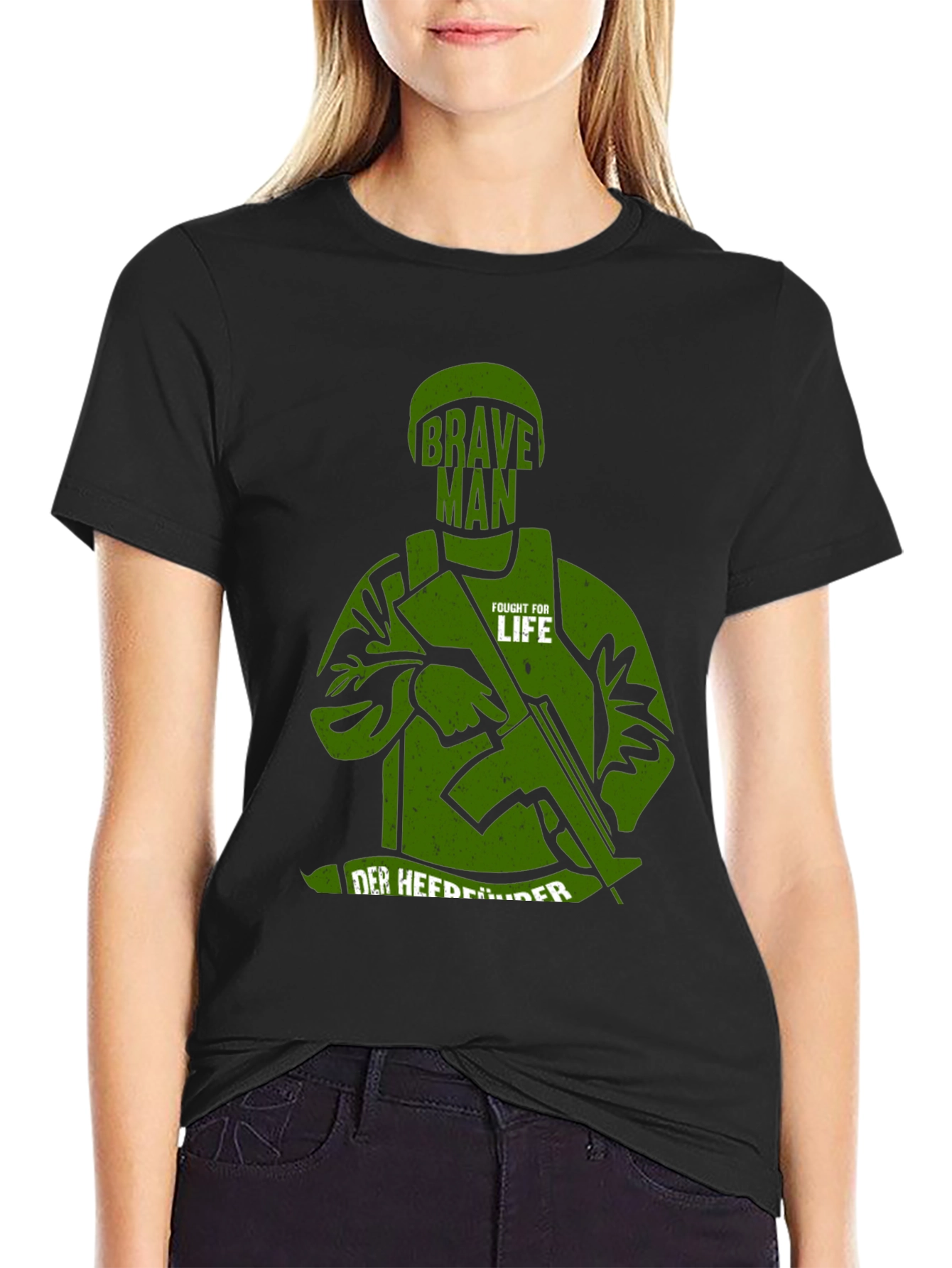 Brave Man Fought For Life Graphic T-Shirt