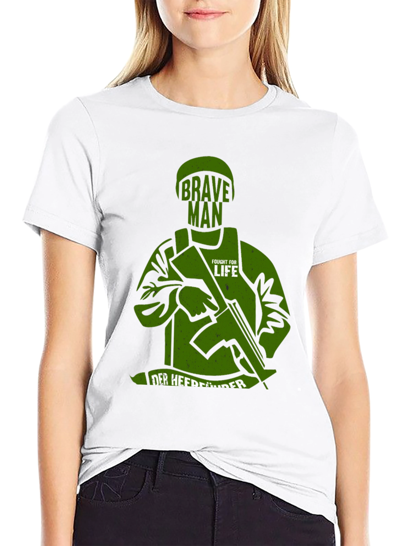 Brave Man Fought For Life Graphic T-Shirt