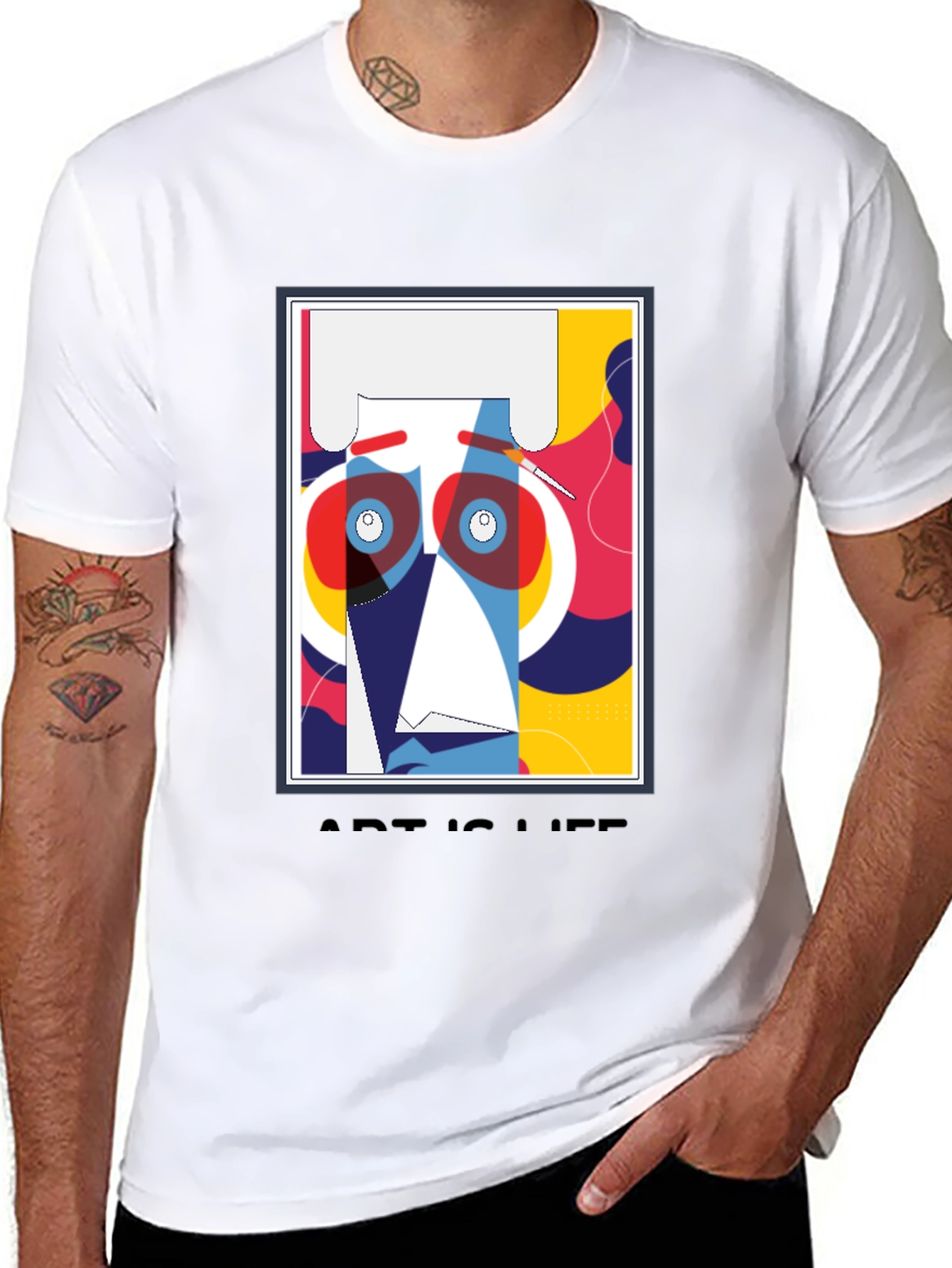Abstract Art is Life Graphic T-Shirt