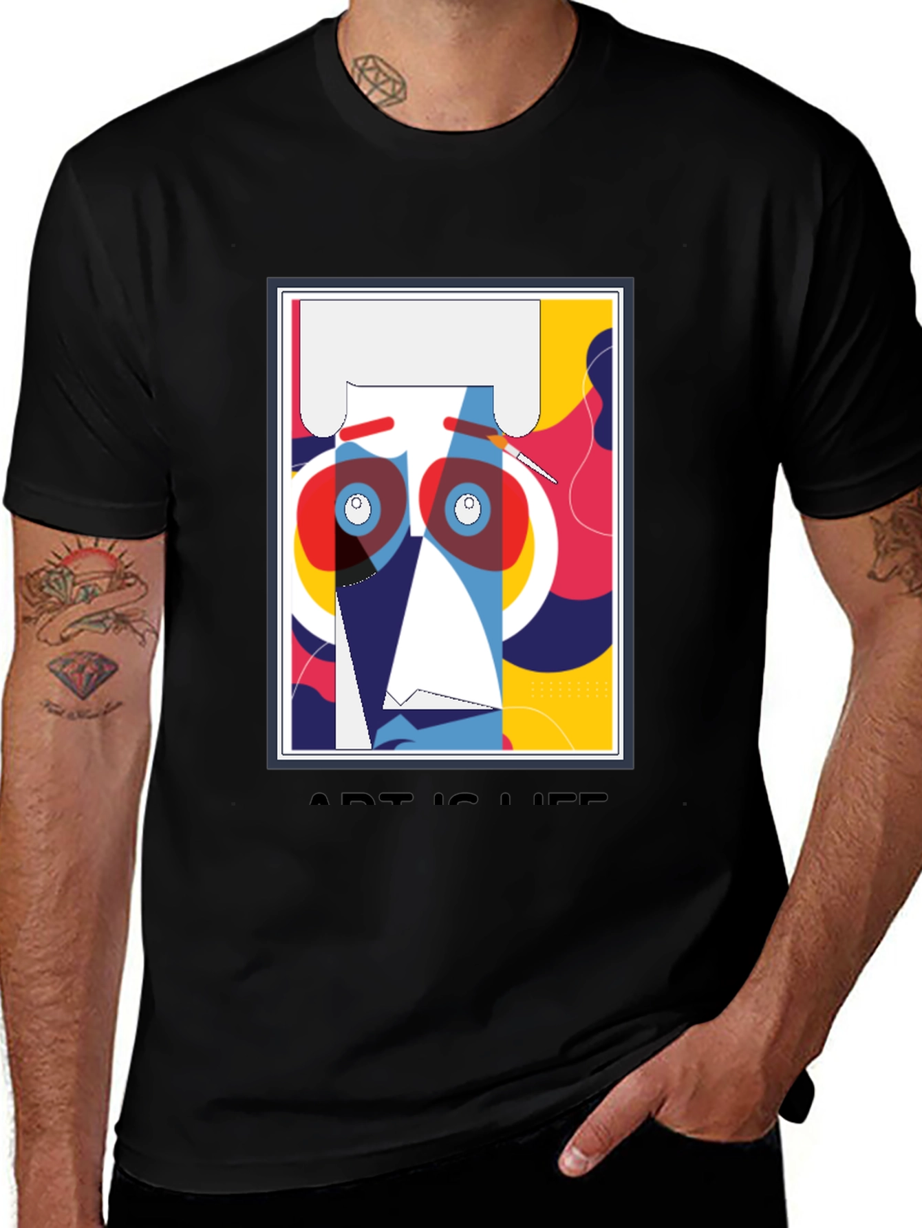Abstract Art is Life Graphic T-Shirt