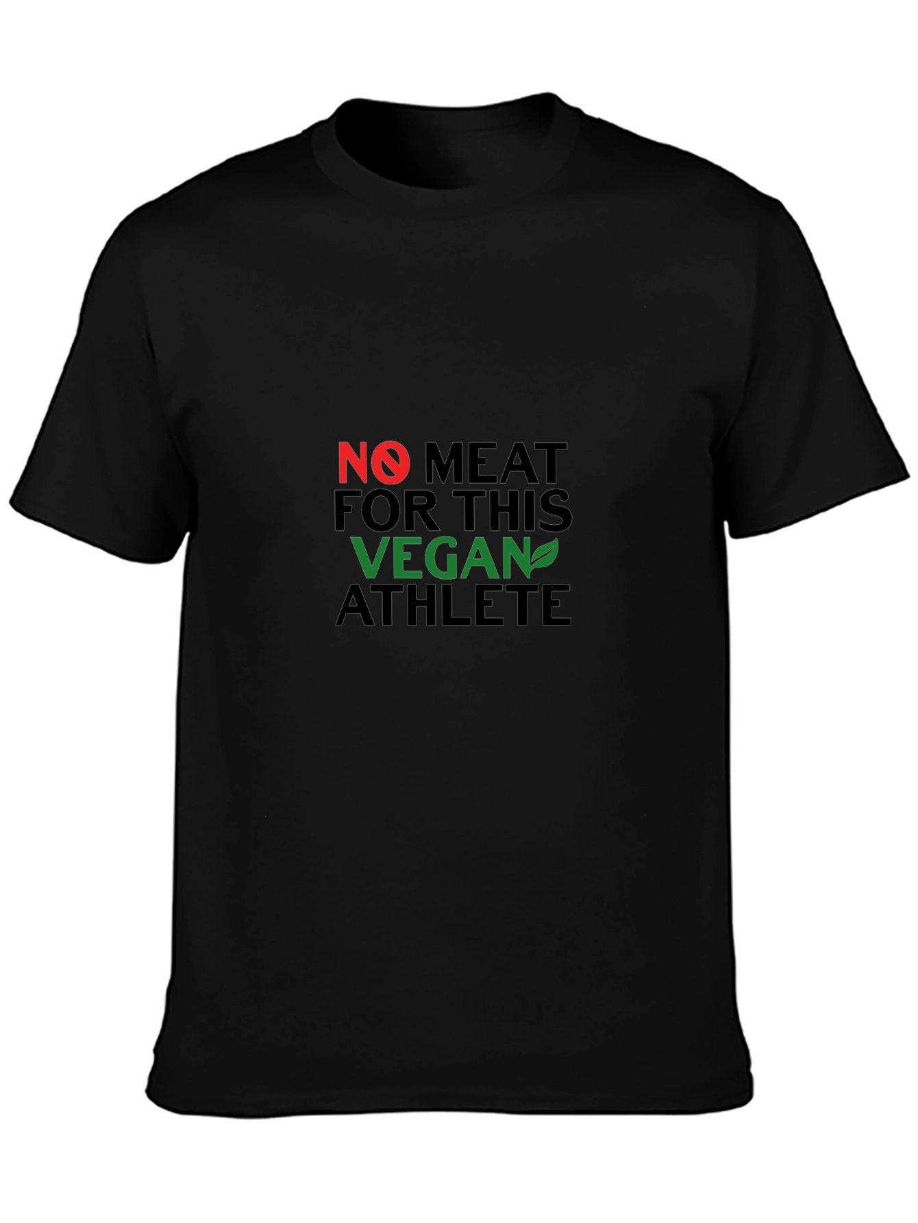 Vegan Athlete Black T-Shirt