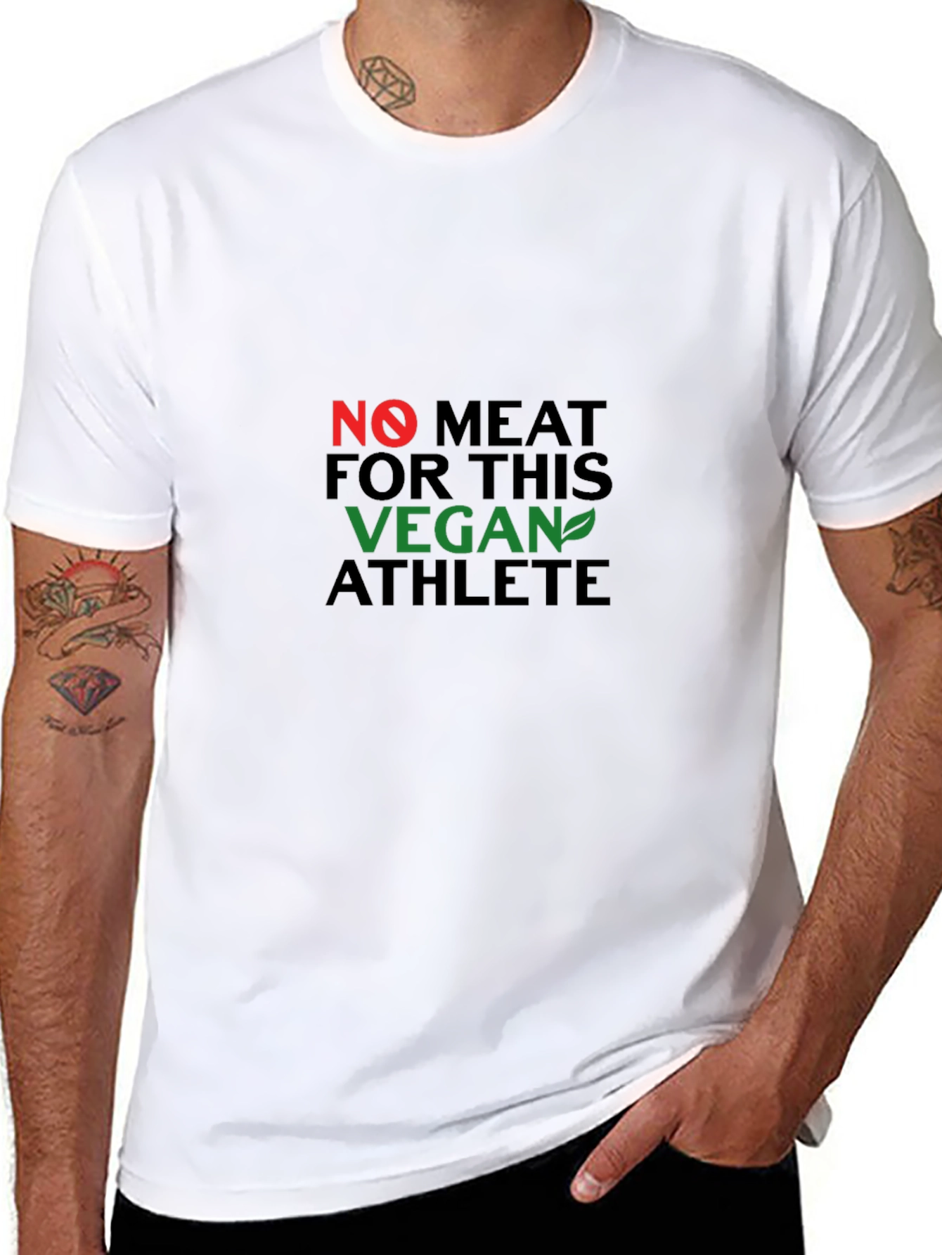 Vegan Athlete Black T-Shirt