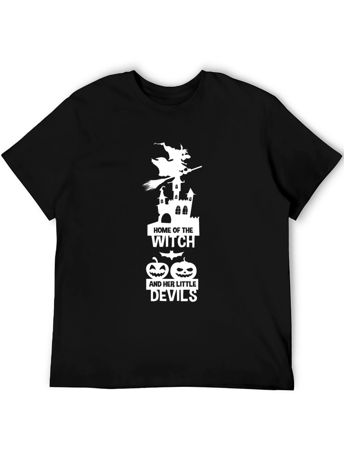 Halloween Witch & Devils Graphic Tee