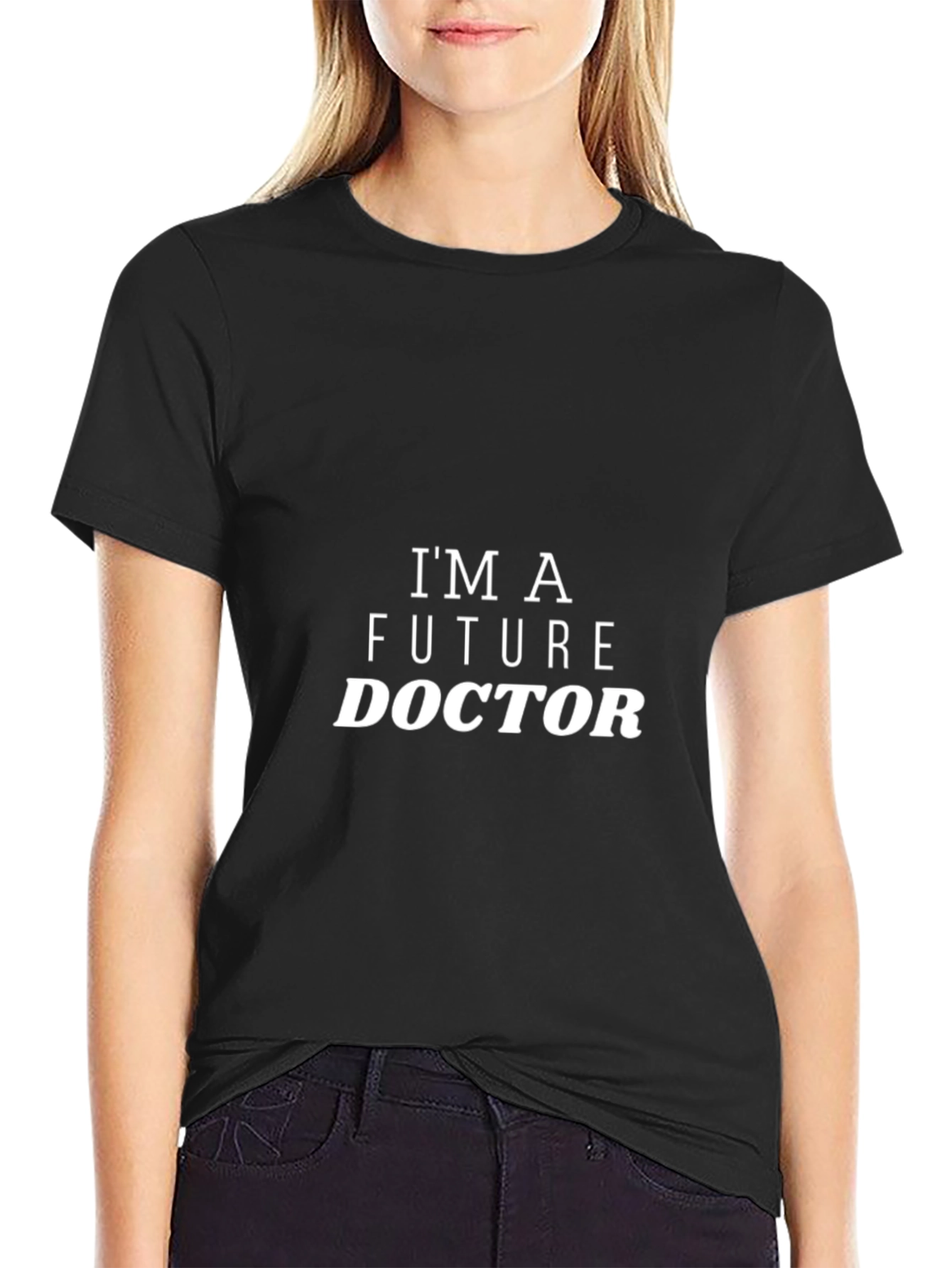 Future Doctor T-Shirt - Black Cotton
