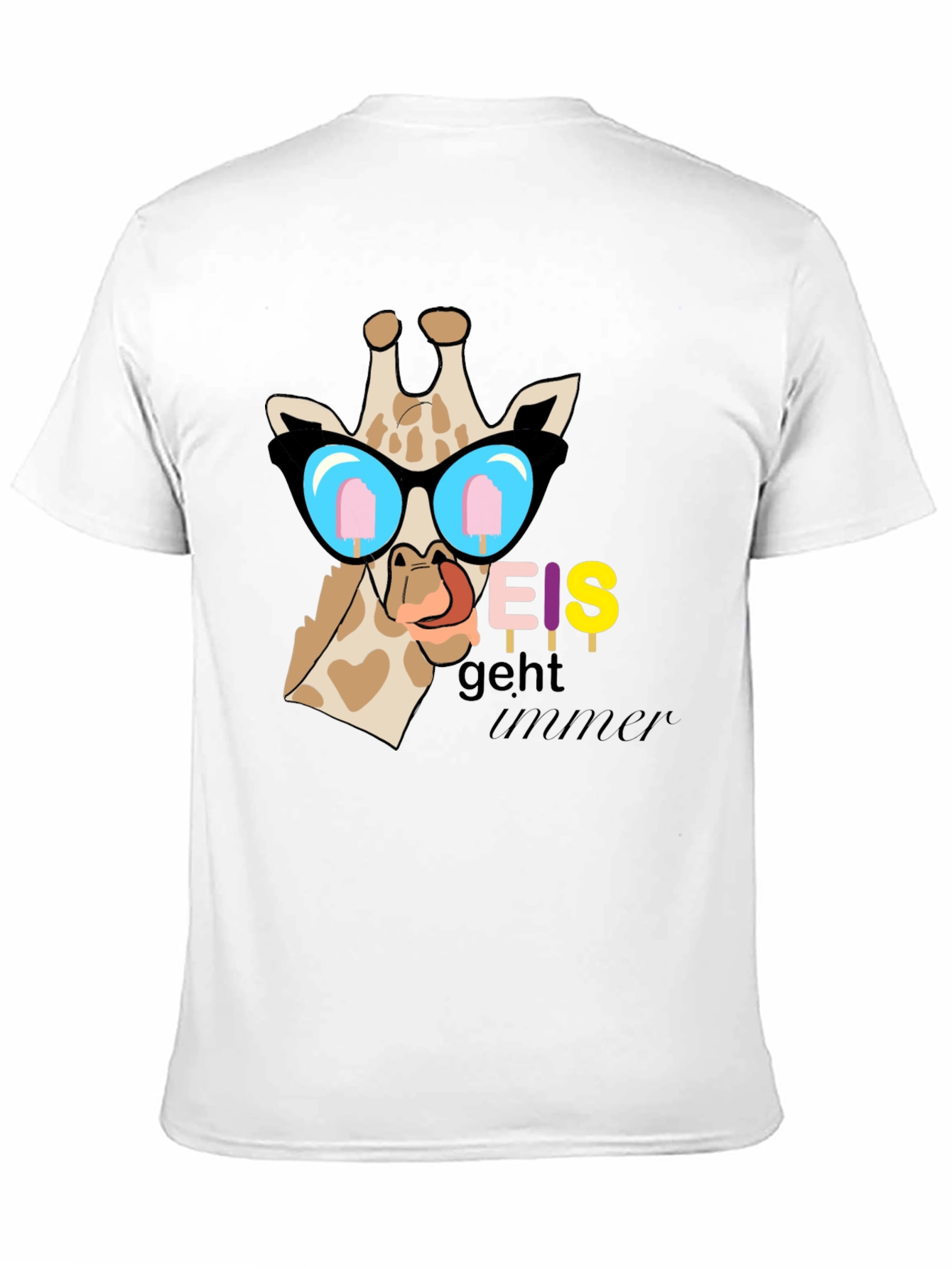 Cool Giraffe Eis Geht Immer Graphic T-Shirt