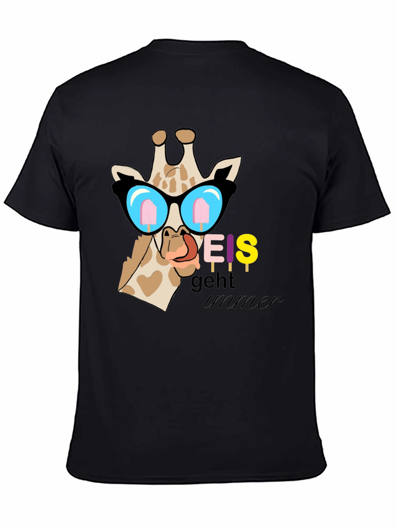Cool Giraffe Eis Geht Immer Graphic T-Shirt