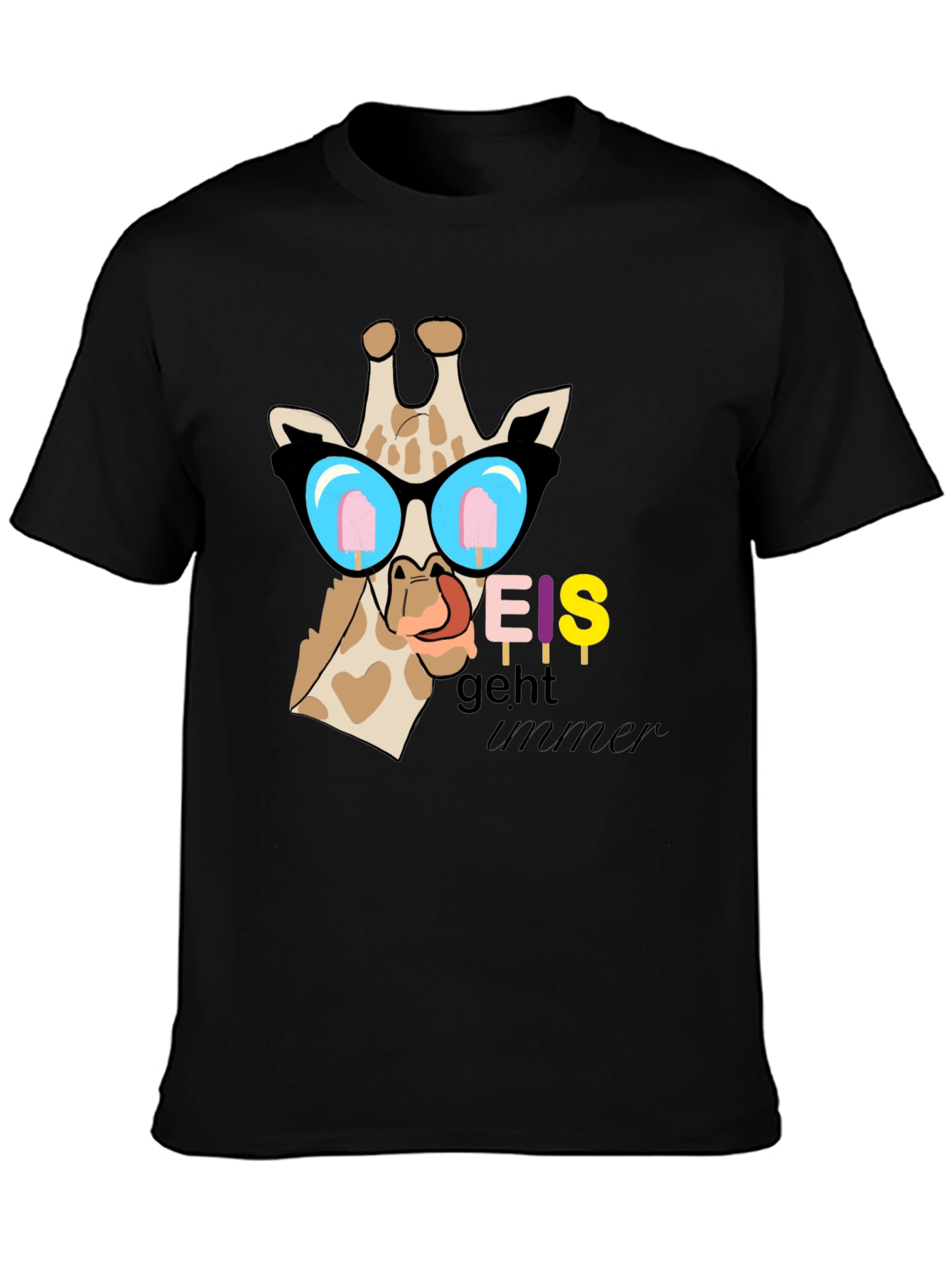 Cool Giraffe Eis Geht Immer Graphic T-Shirt