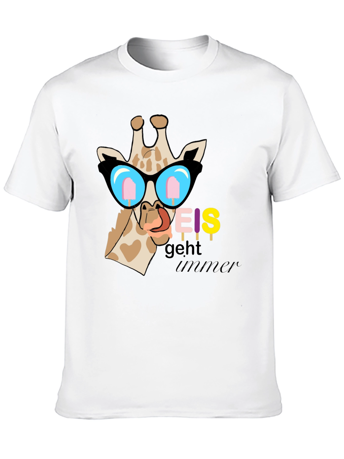 Cool Giraffe Eis Geht Immer Graphic T-Shirt