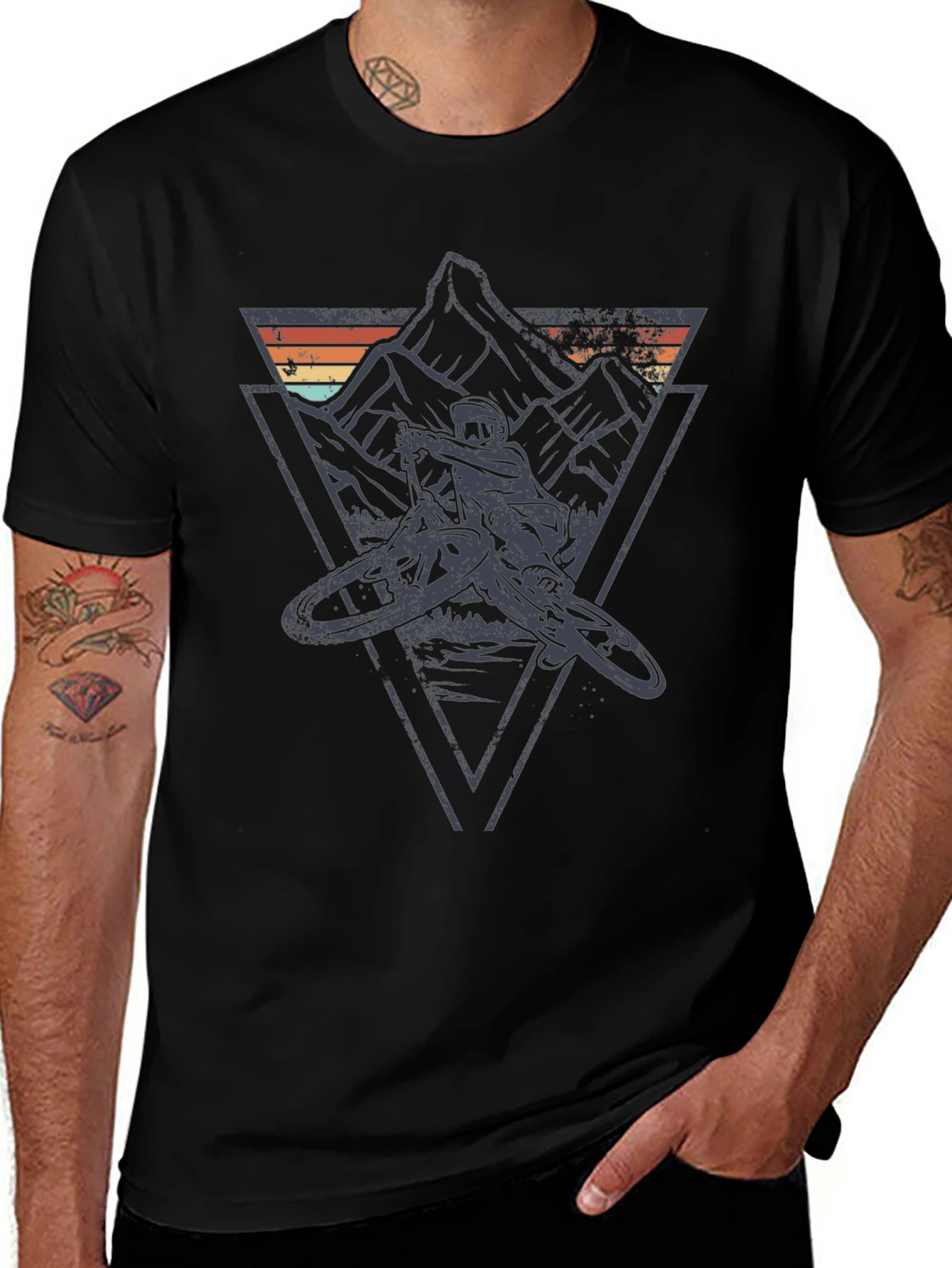 Mountain Biker Graphic Tee - Adventure Awaits!