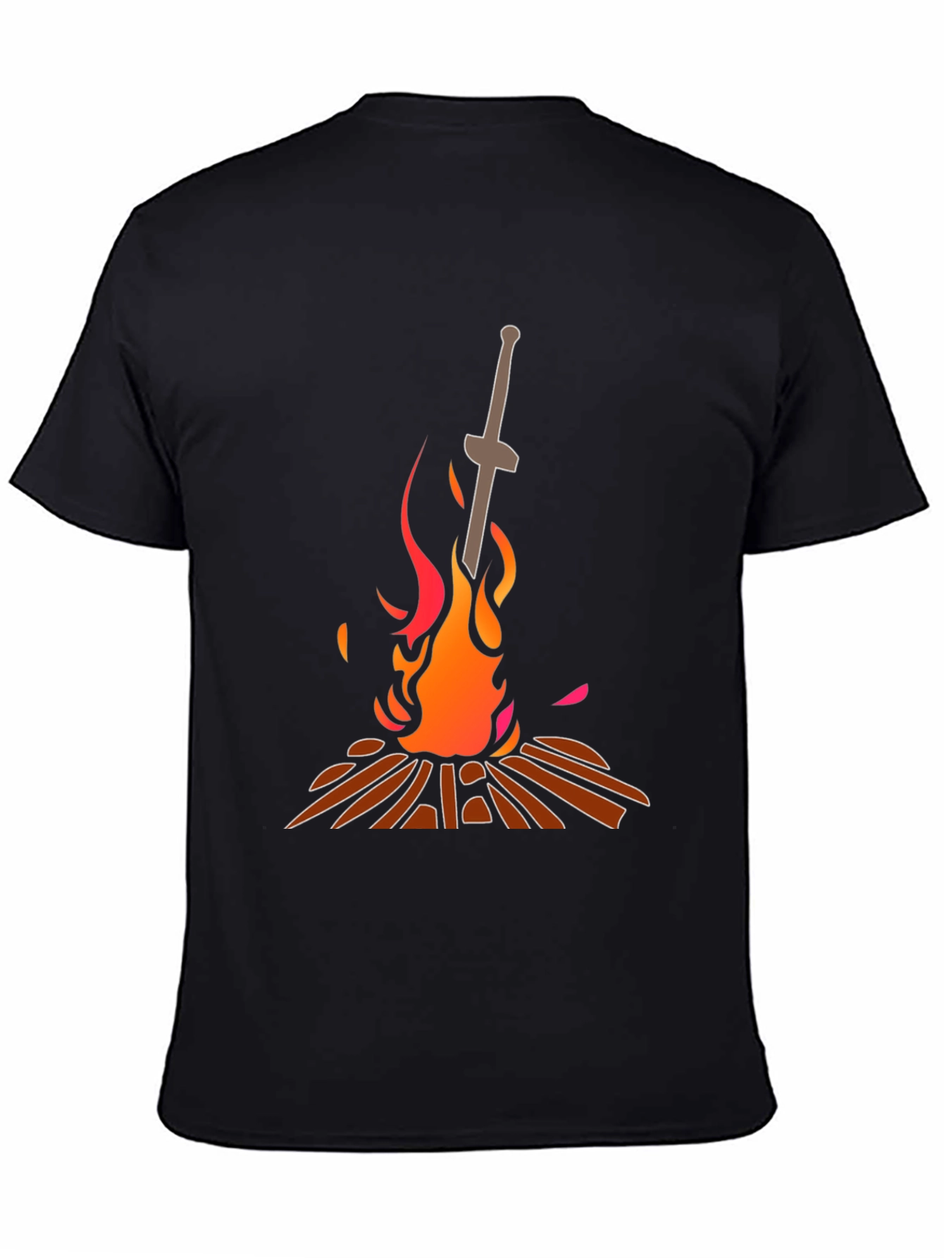 Dark Souls Bonfire T-Shirt - Black