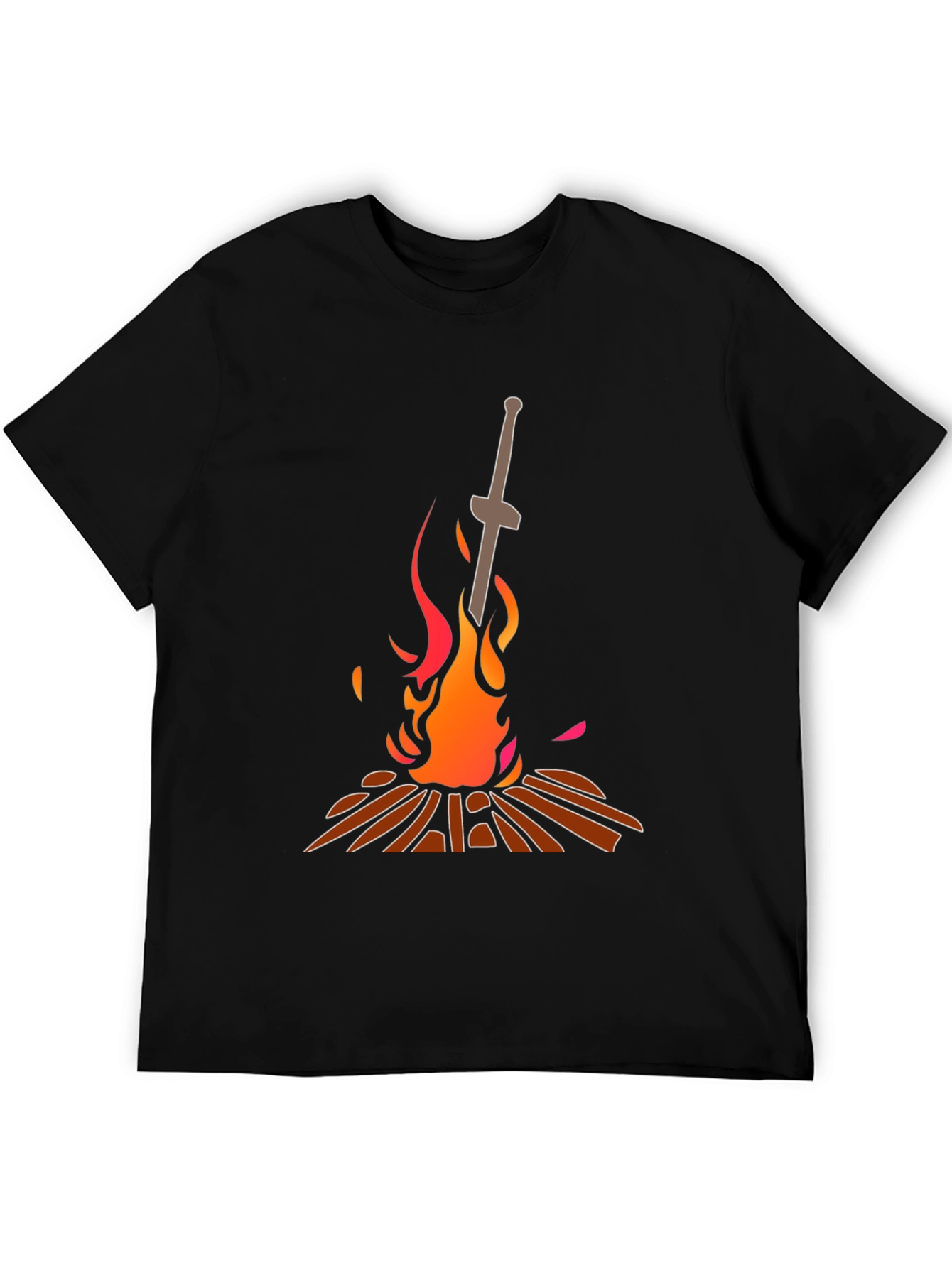 Dark Souls Bonfire T-Shirt - Black