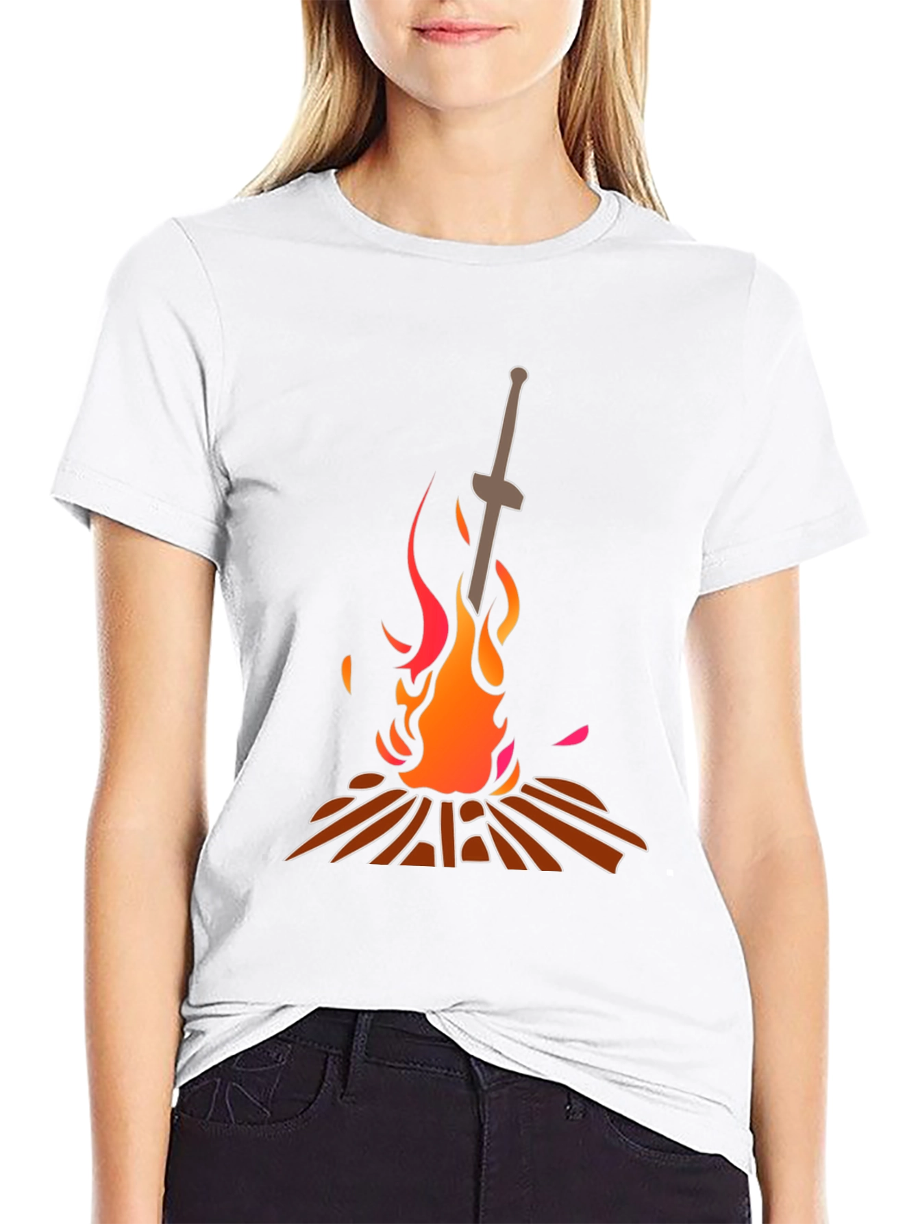 Dark Souls Bonfire T-Shirt - Black