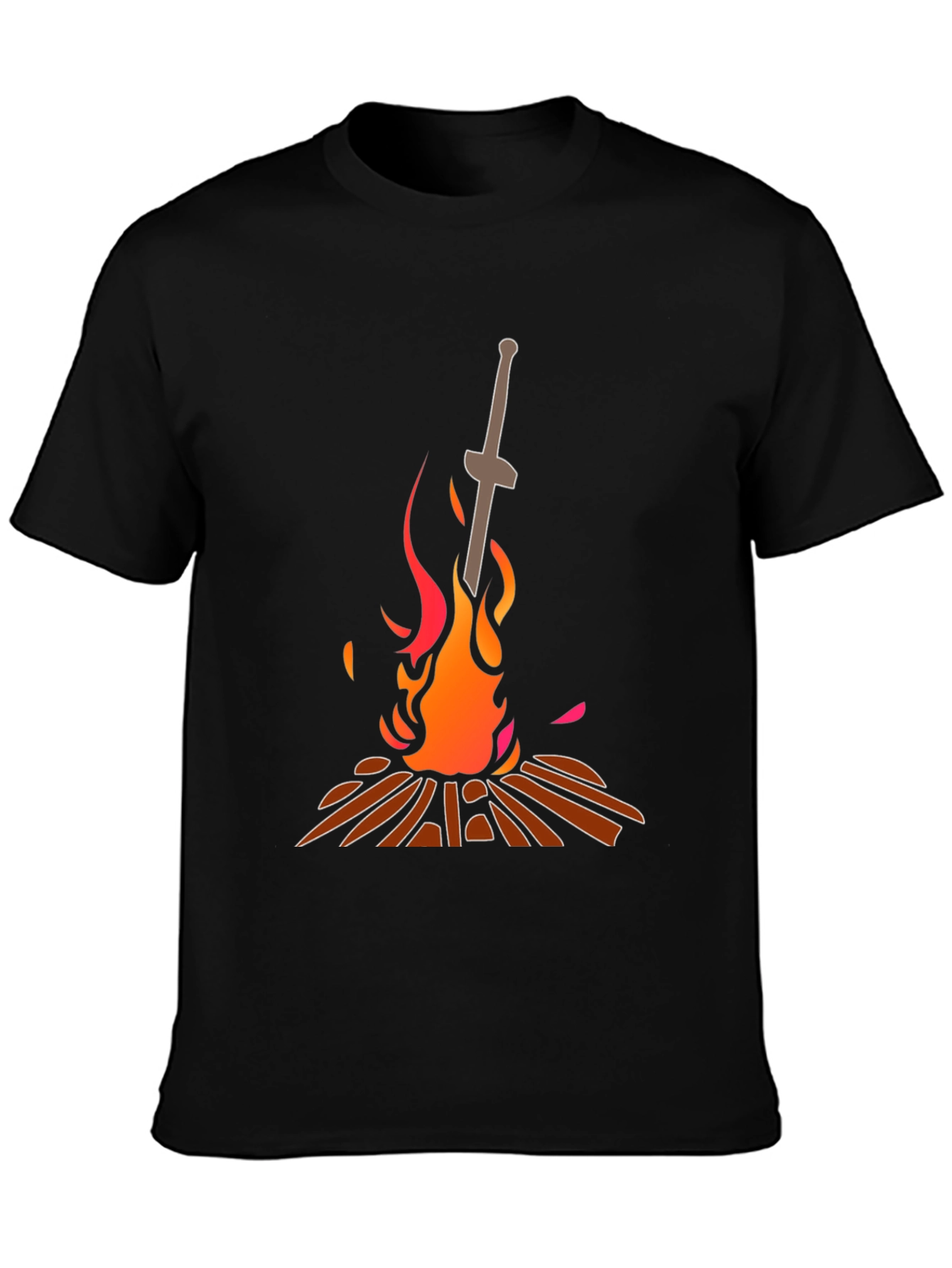 Dark Souls Bonfire T-Shirt - Black