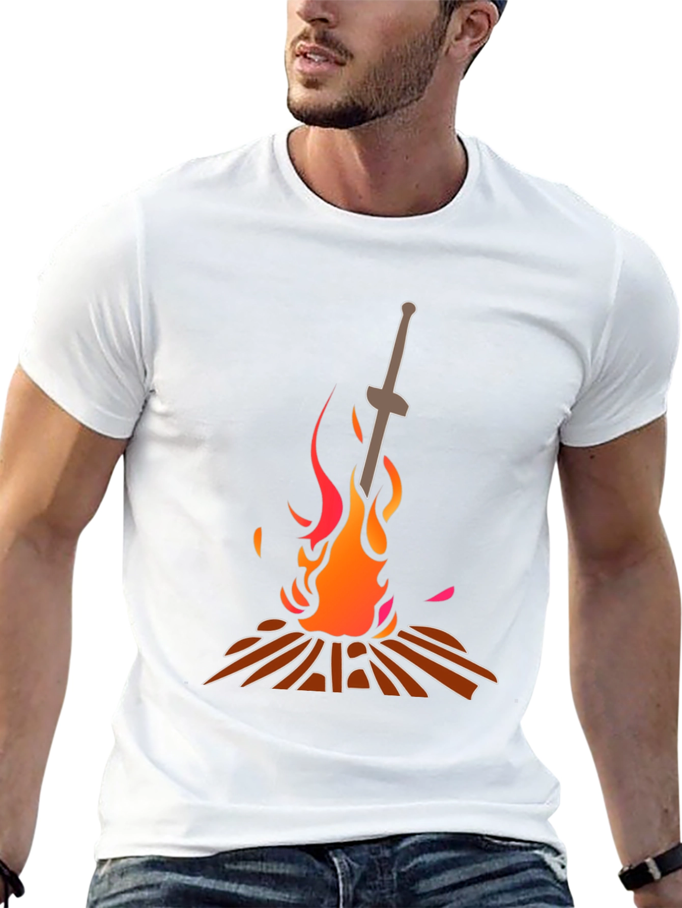Dark Souls Bonfire T-Shirt - Black