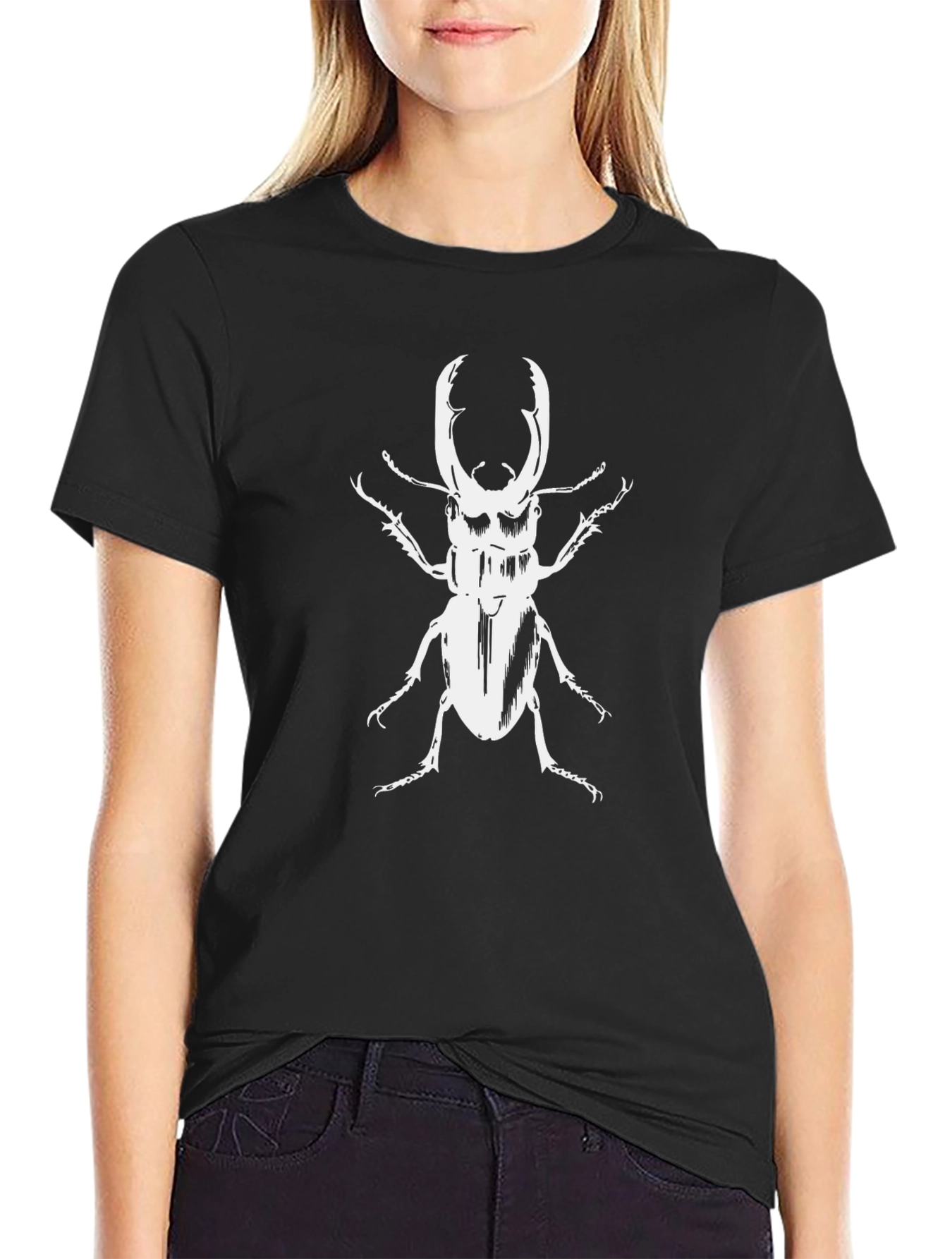 Cool Beetle Graphic T-Shirt - Black