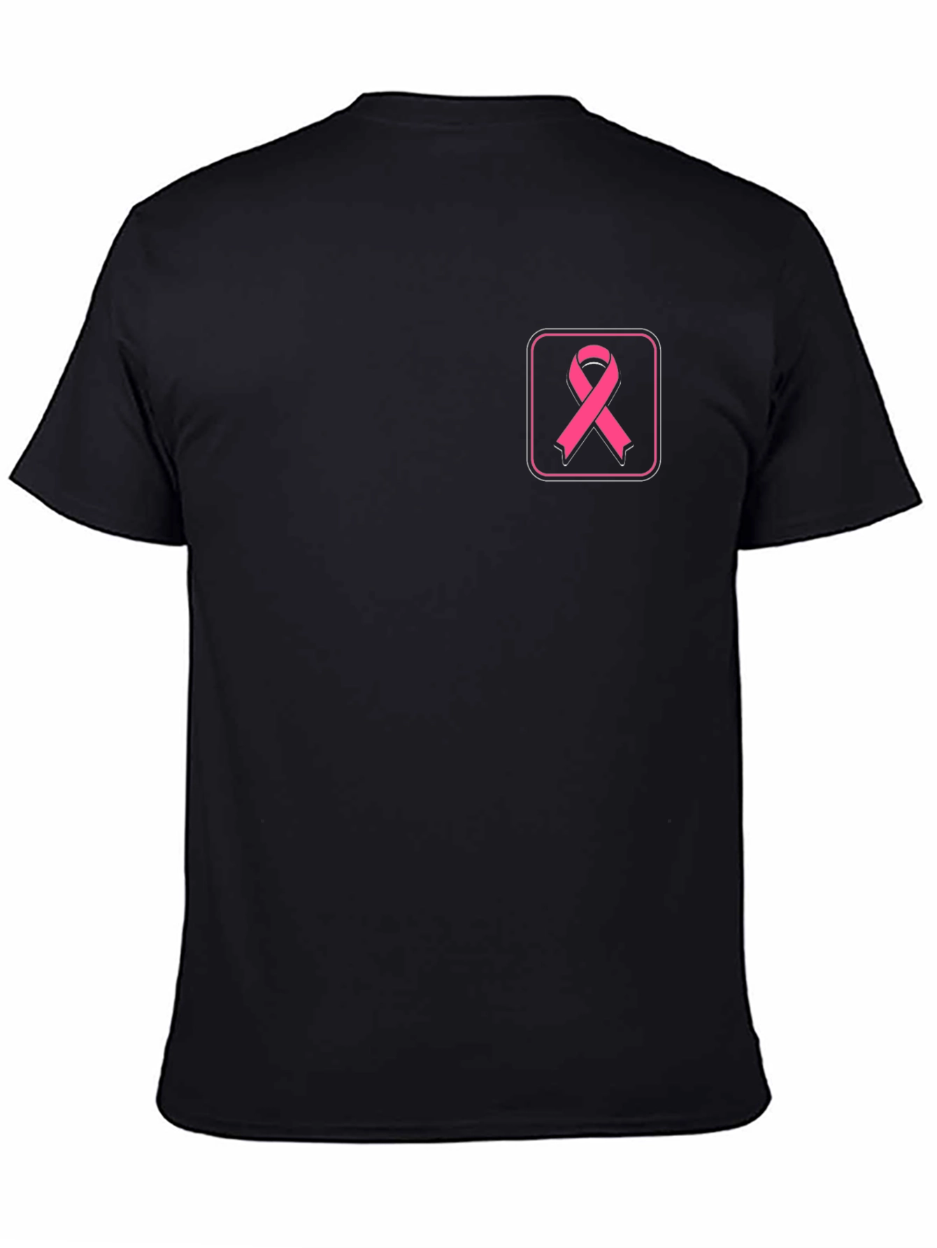 Pink Ribbon Black T-Shirt - Breast Cancer Awareness