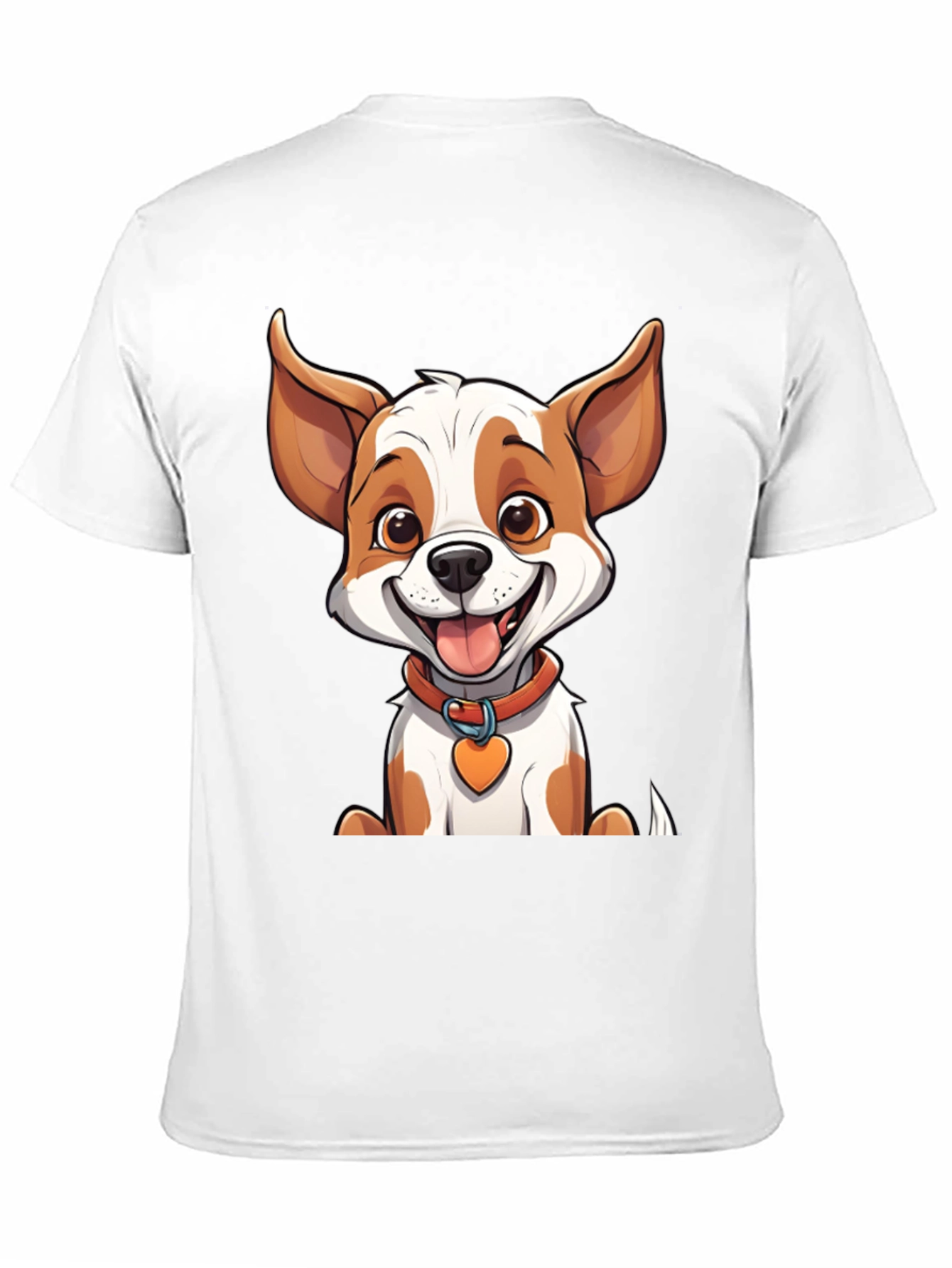 Cute Cartoon Dog Graphic T-Shirt