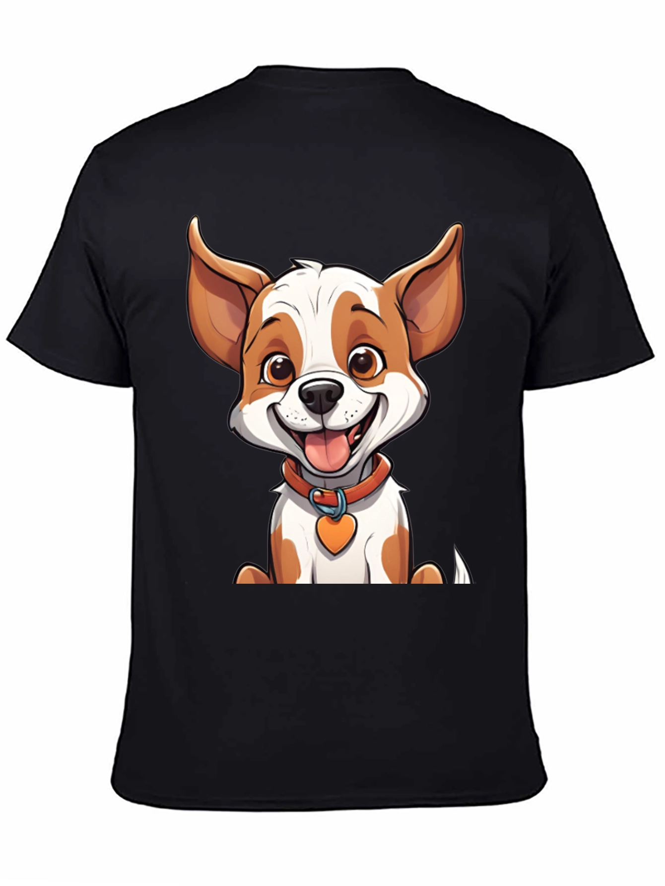 Cute Cartoon Dog Graphic T-Shirt