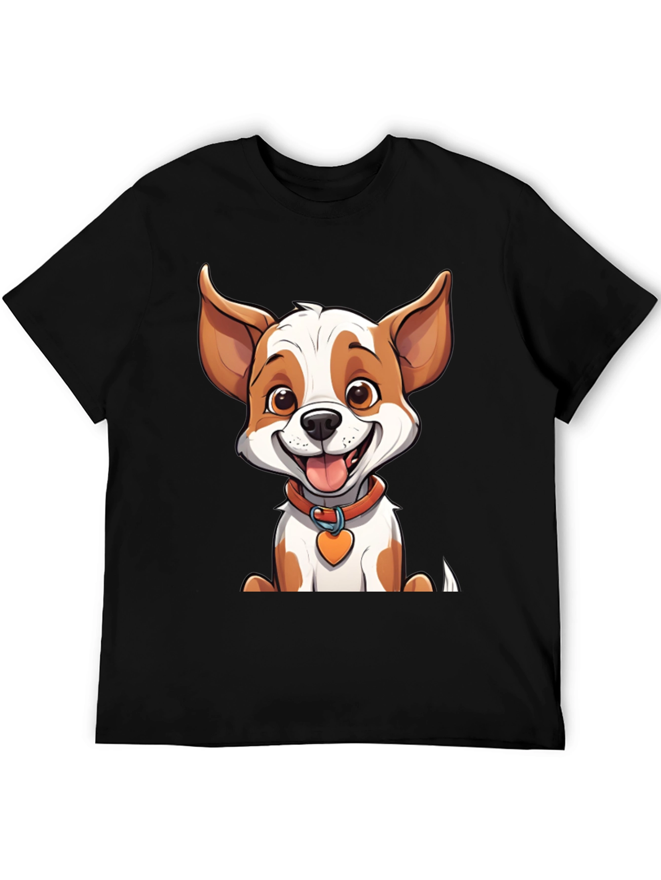 Cute Cartoon Dog Graphic T-Shirt