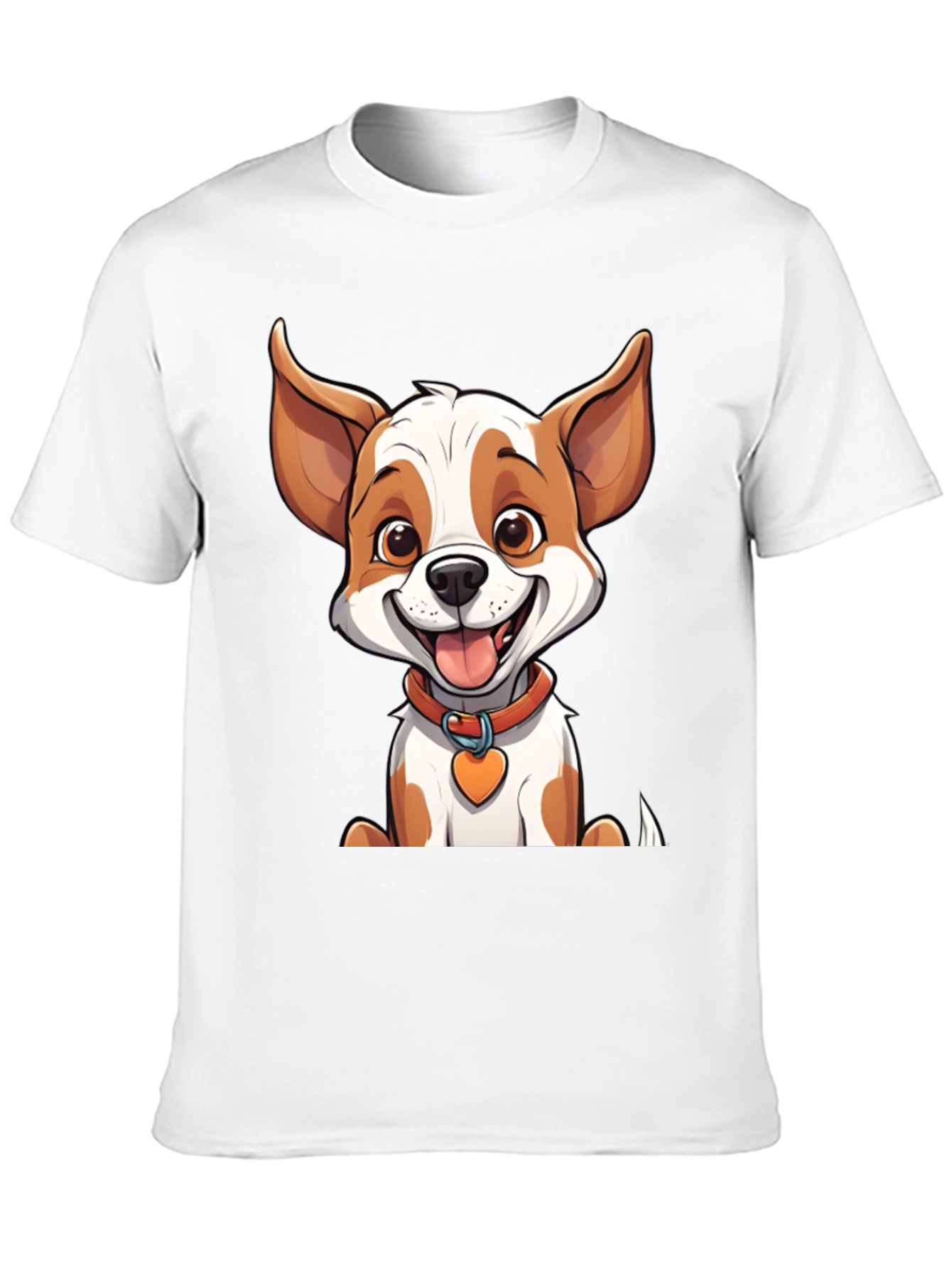 Cute Cartoon Dog Graphic T-Shirt