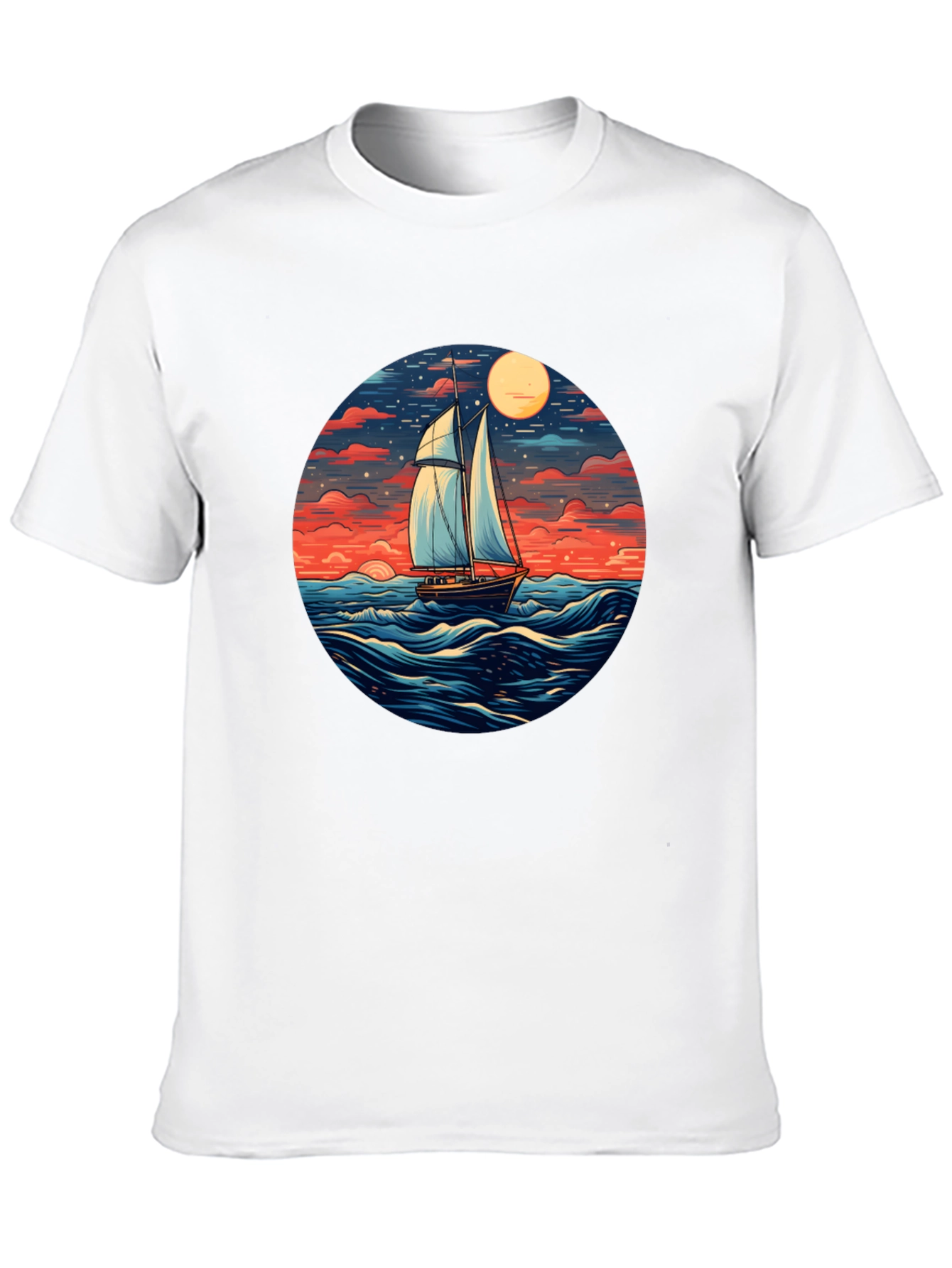 Sailboat Graphic T-Shirt - Ocean View