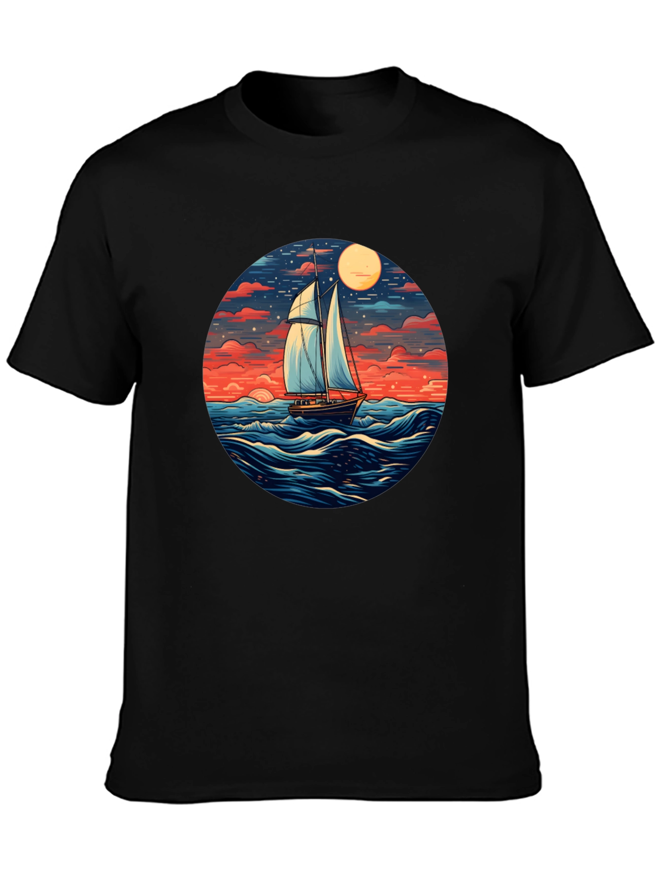 Sailboat Graphic T-Shirt - Ocean View