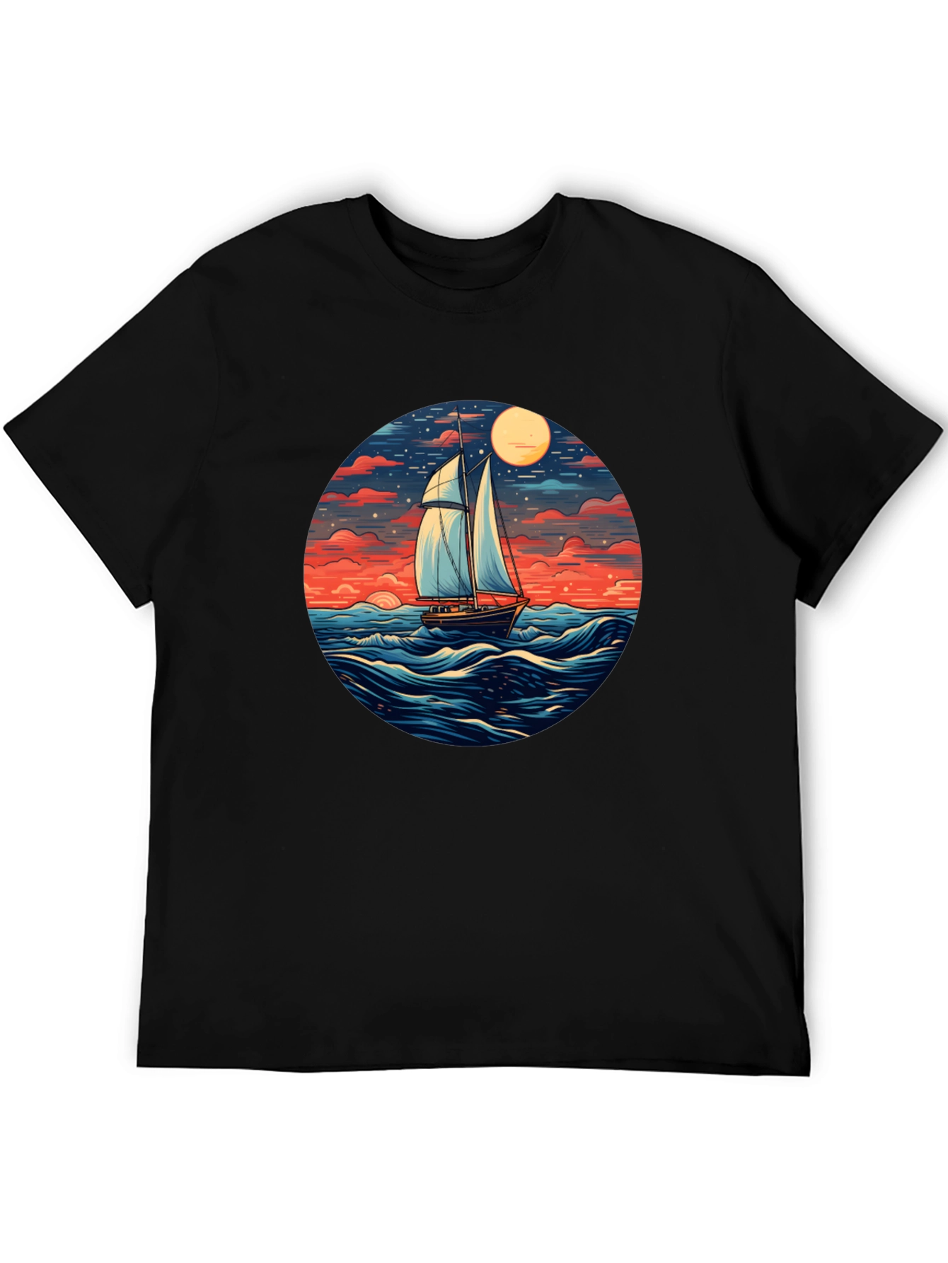 Sailboat Graphic T-Shirt - Ocean View