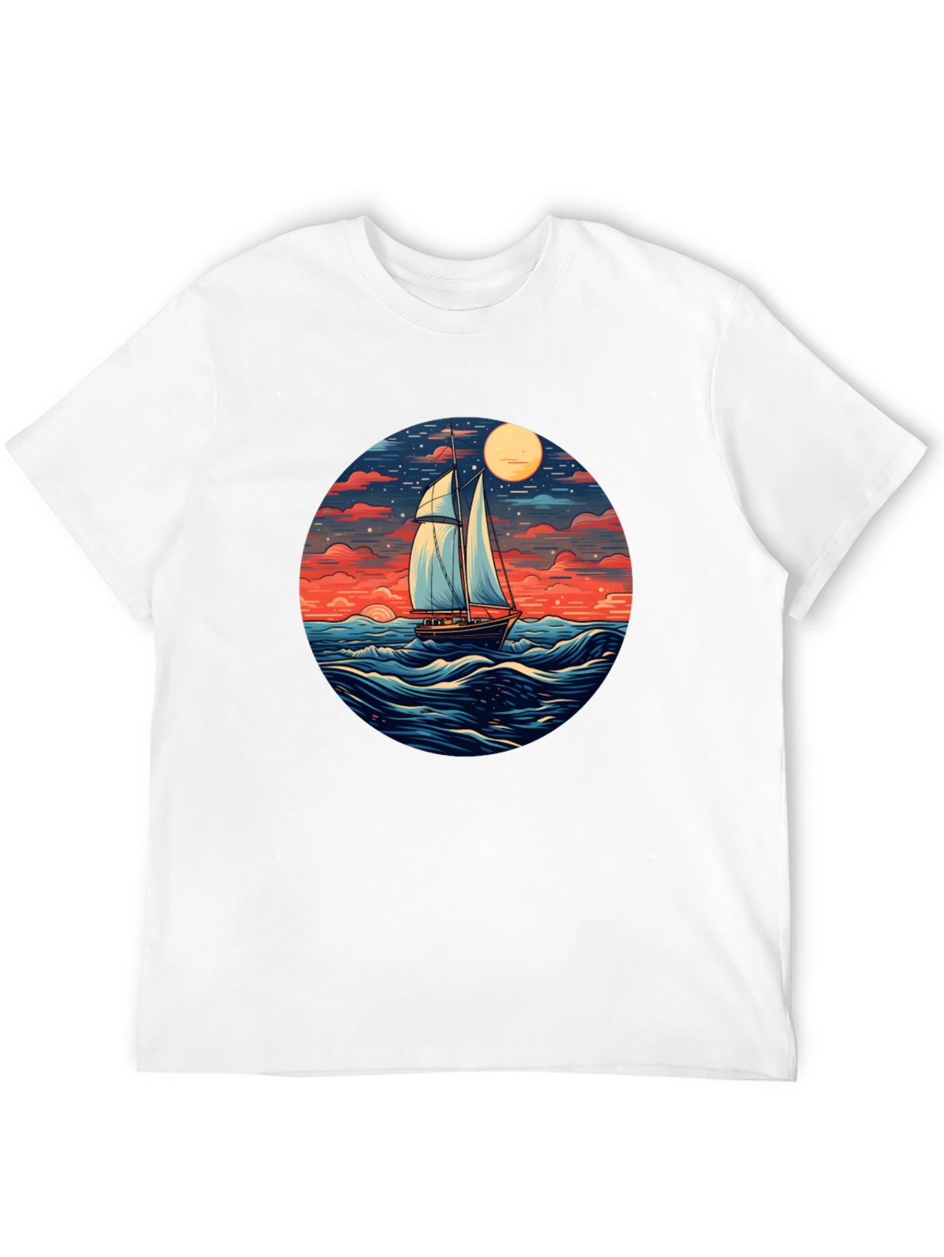 Sailboat Graphic T-Shirt - Ocean View