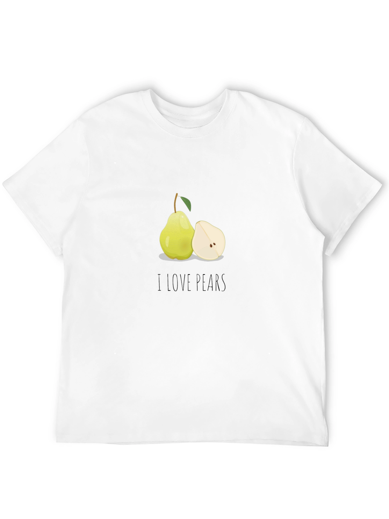 I Love Pears Graphic T-Shirt - Stylish Fruit Tee