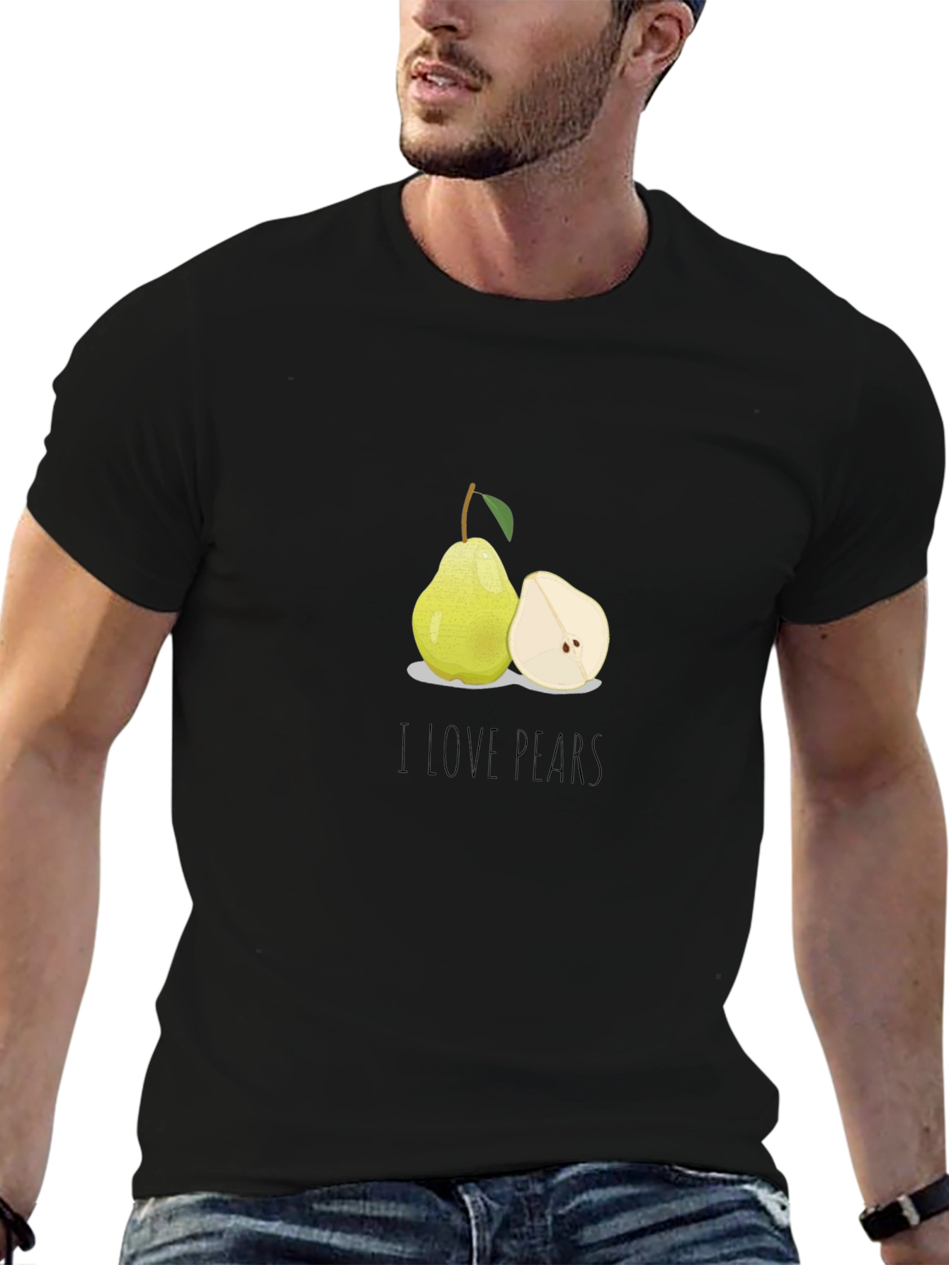 I Love Pears Graphic T-Shirt - Stylish Fruit Tee