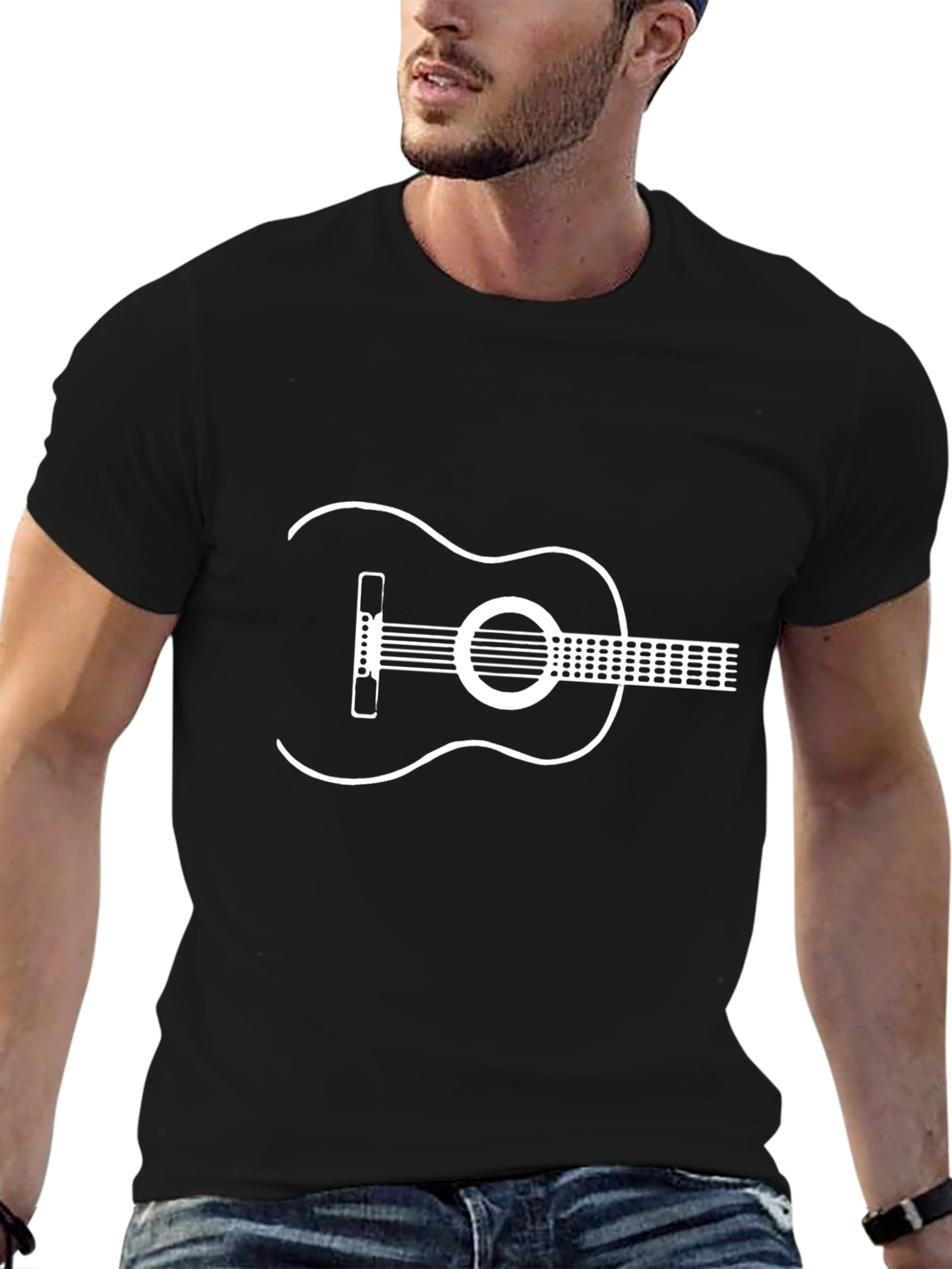Guitar Graphic T-Shirt - Classic Music Tee