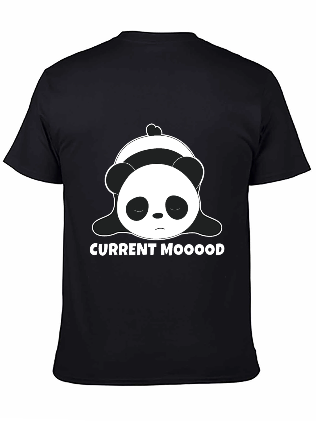 Current Mood Panda Black T-Shirt