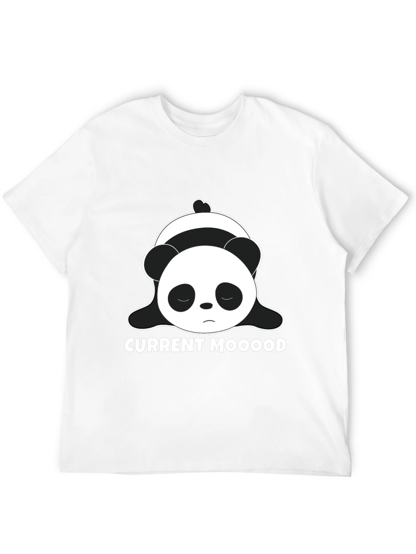 Current Mood Panda Black T-Shirt