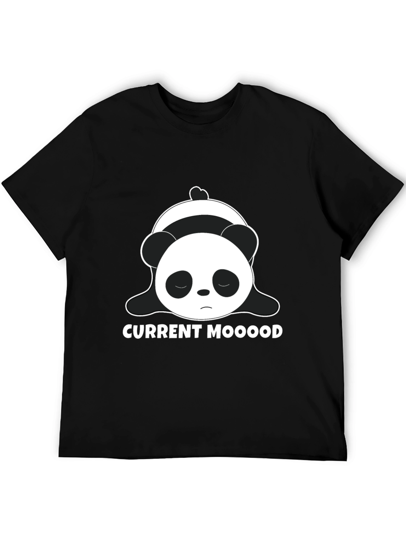 Current Mood Panda Black T-Shirt