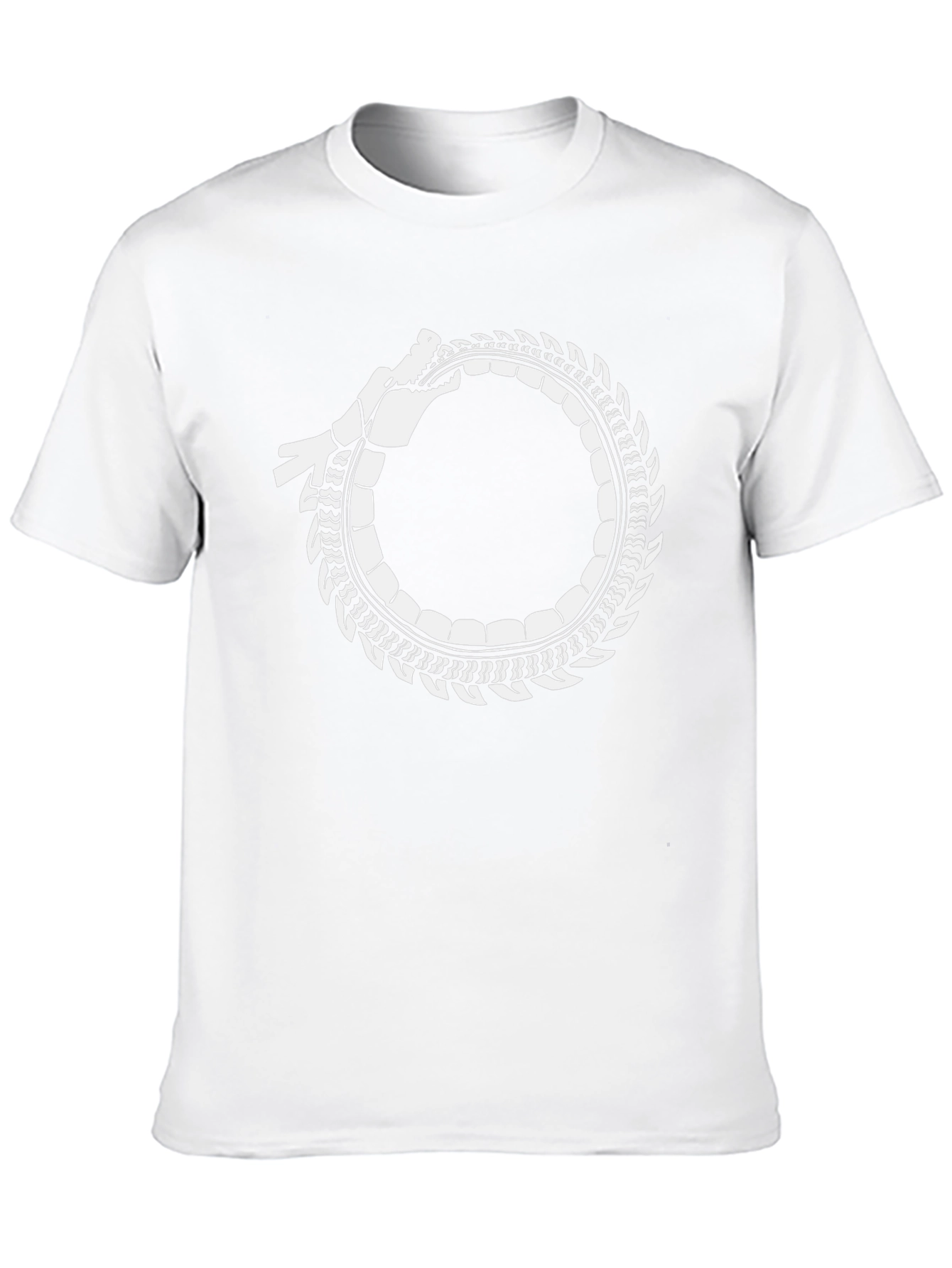 Ouroboros Dragon Circle T-Shirt - Symbolic Design