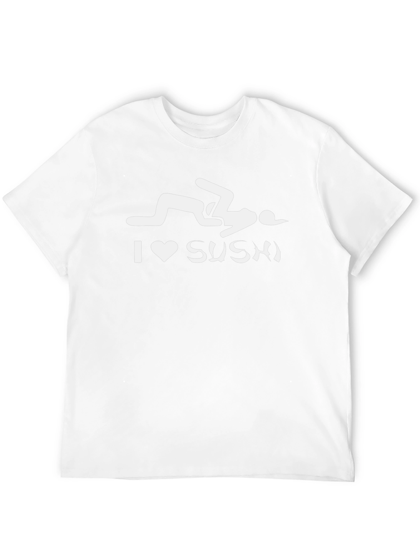 I Love Sushi Graphic Tee - Humorous Design