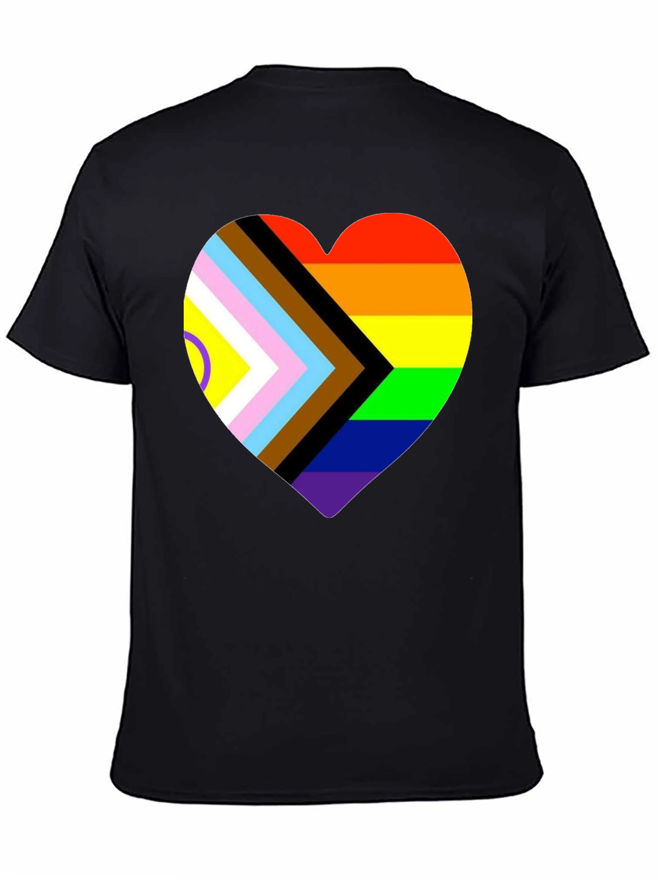 Progress Pride Heart T-Shirt - Inclusive Love